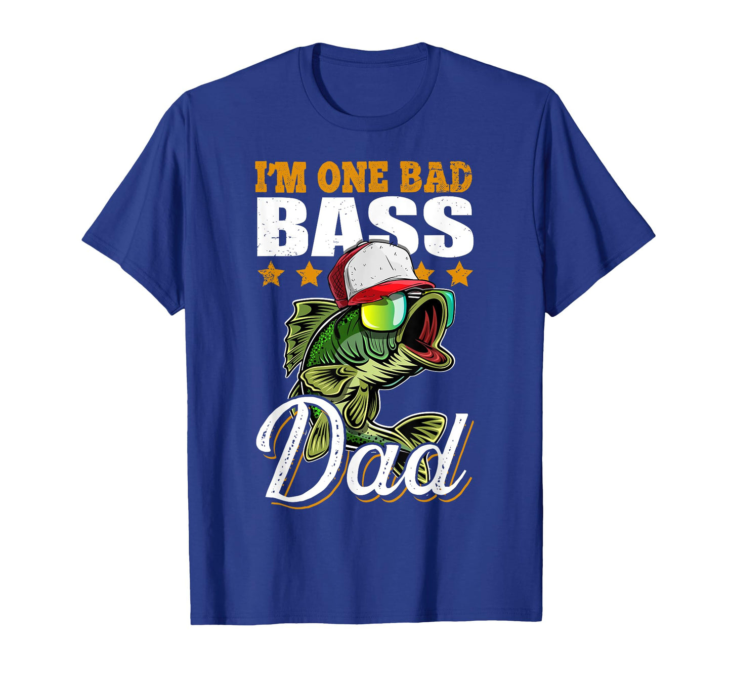 I'm One Bad Bass Dad Funny Bass Fishing Father's Day Gift T-Shirt