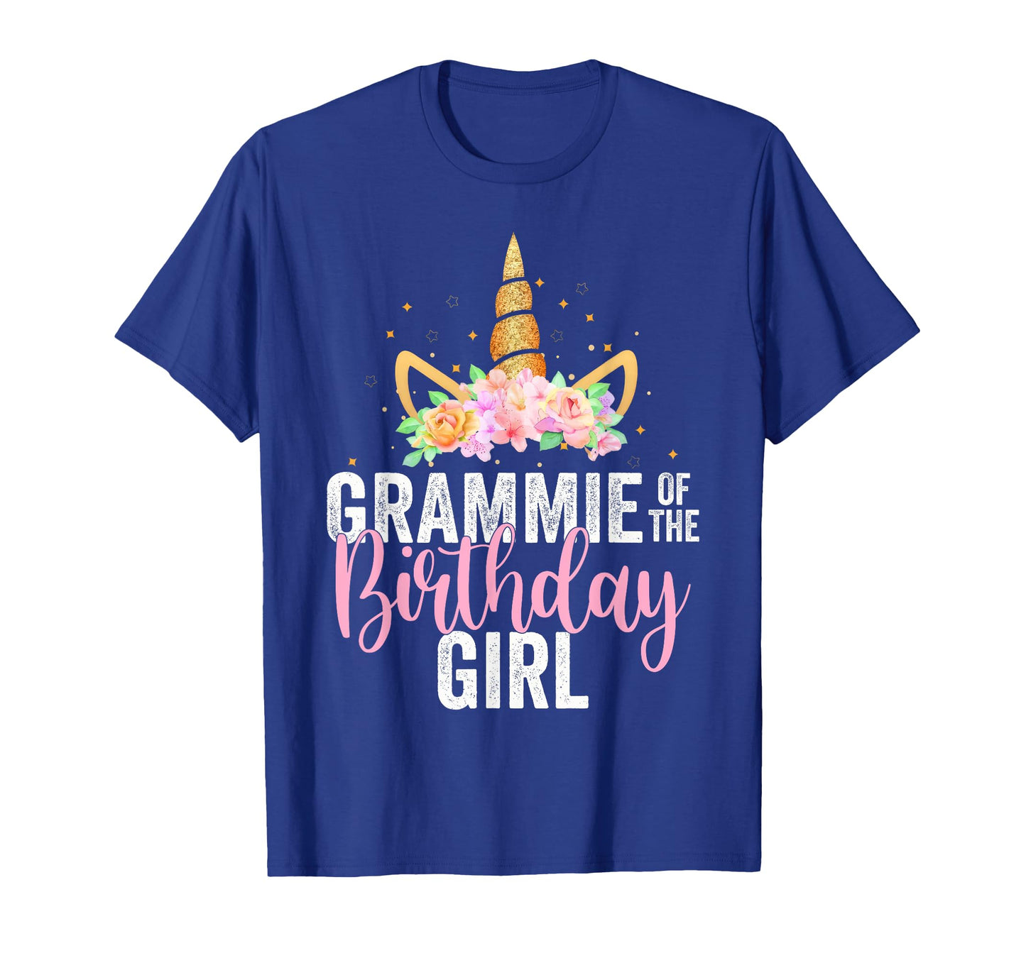 Grammie Of The Birthday Girl Unicorn Girls Family Matching T-Shirt