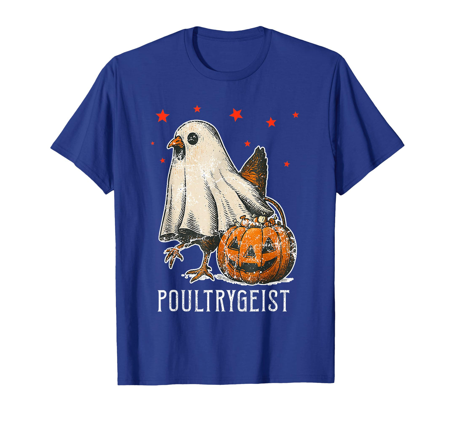 Poultrygeist Chicken Ghost Pumpkin Costume Halloween T-Shirt