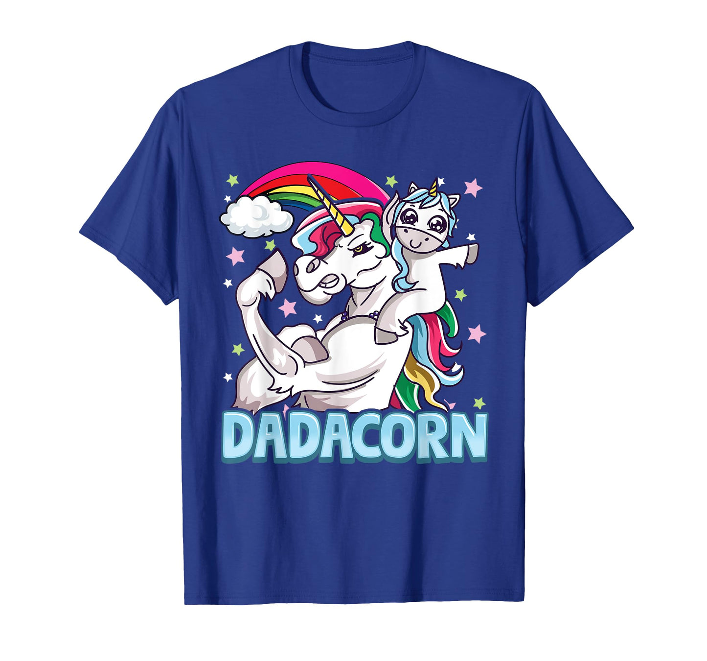 Dadacorn Dad Funny Unicorn Dad Papacorn Dadicorn T-Shirt