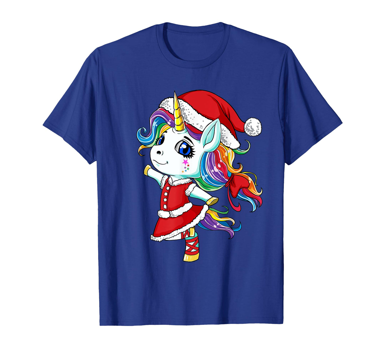 Unicorn Santa Claus Christmas Unicorns Girls T-Shirt