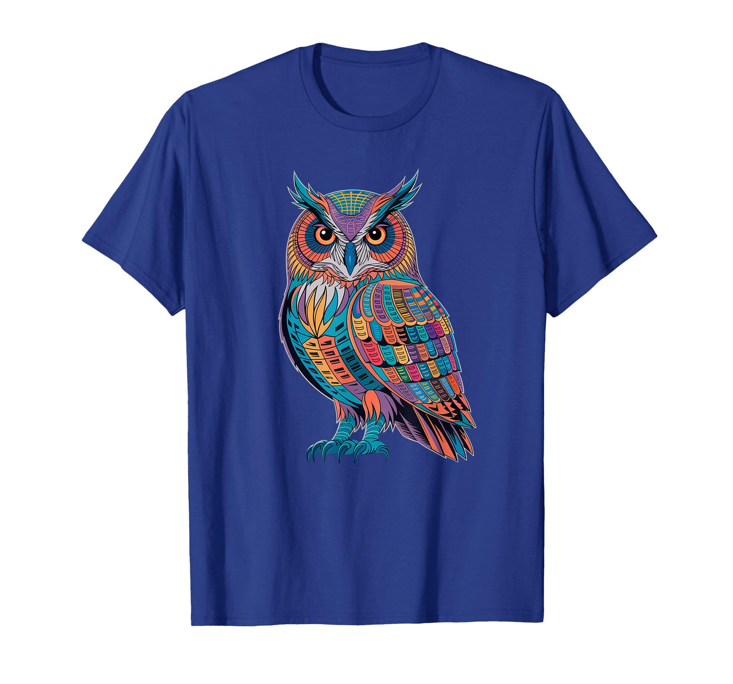 Geometric Owl Art Polygon Bird Illustration with Mystical T-Shirt