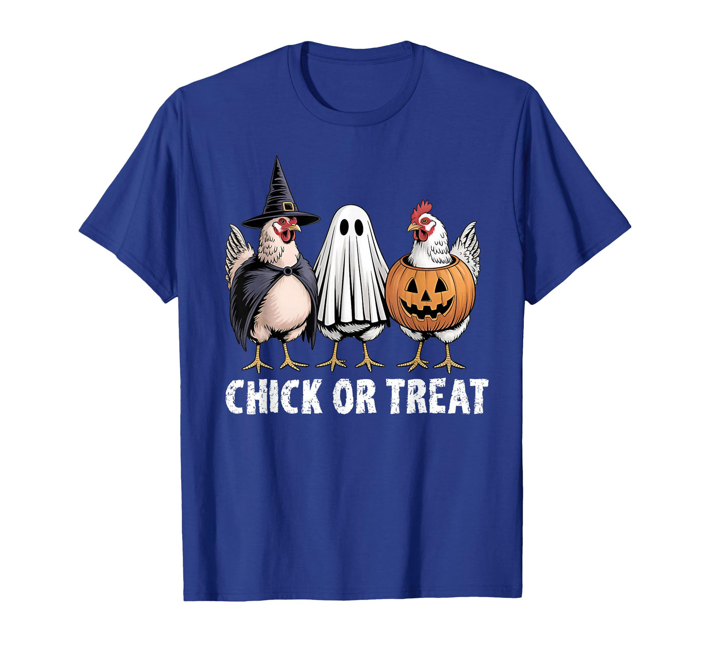 Funny Chick Or Treat Chickens Ghost Witchy Halloween T-Shirt