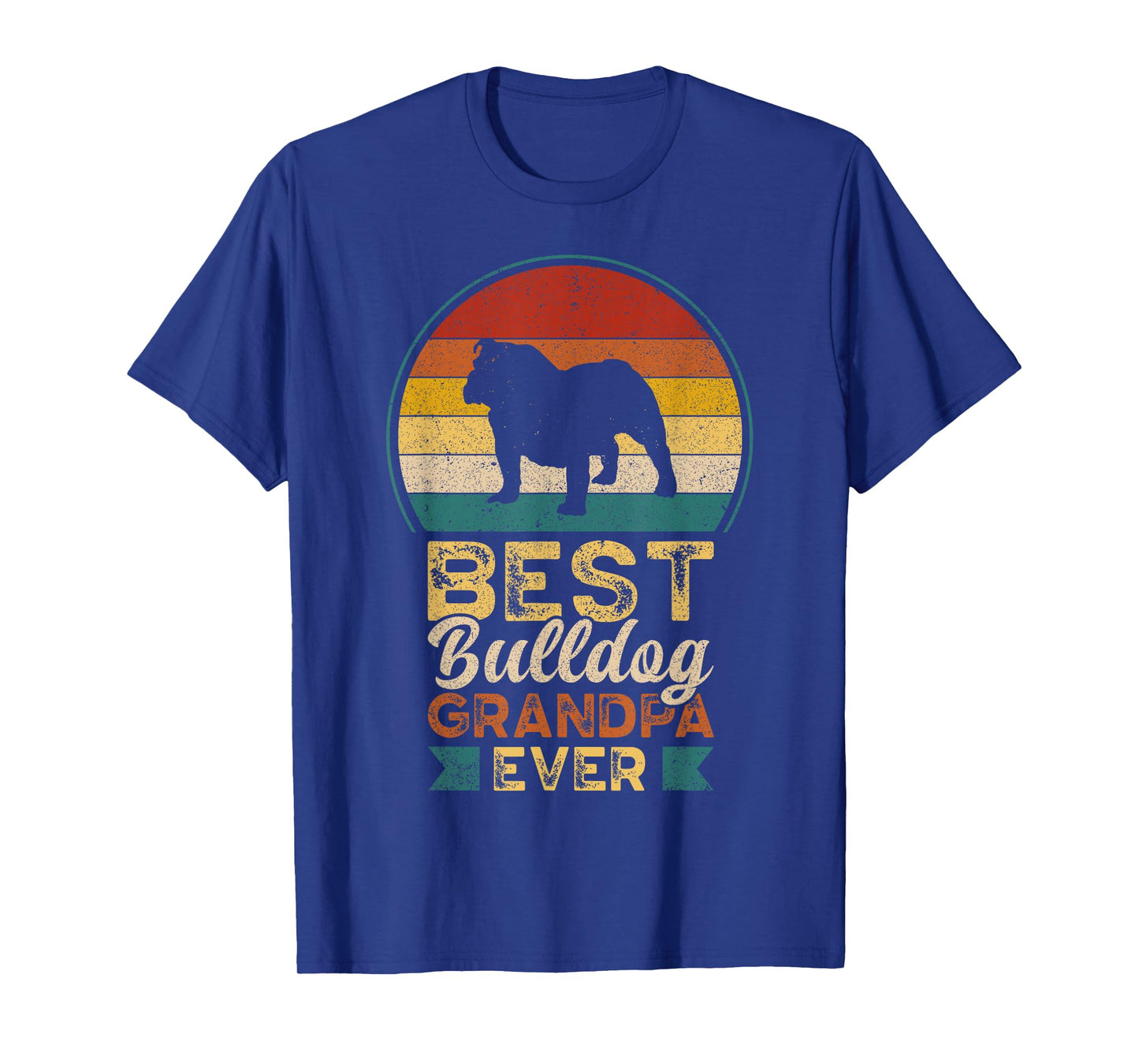 Best Bulldog Grandpa Ever, Father's Day, Grandfather Bulldog Men T-Shirt