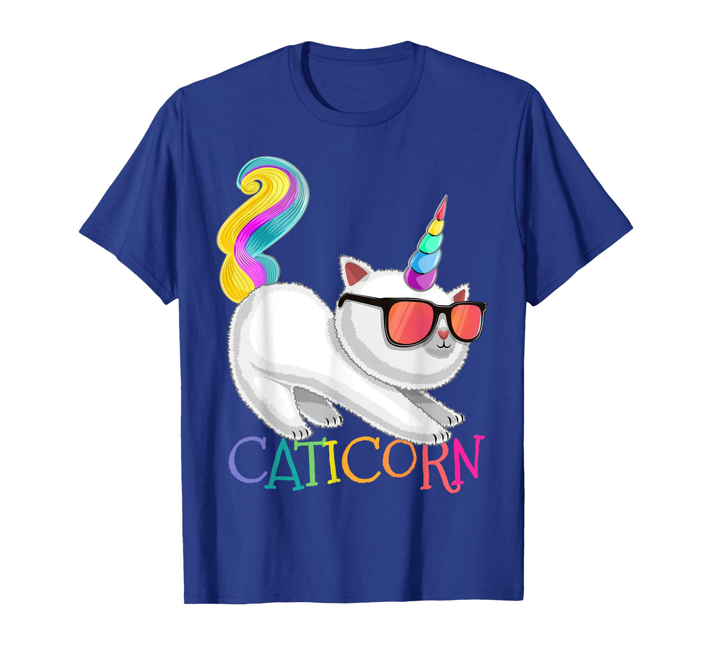Caticorn Rainbow Unicorn Cat Shirt Girls Unicorn Cat Gift T-Shirt
