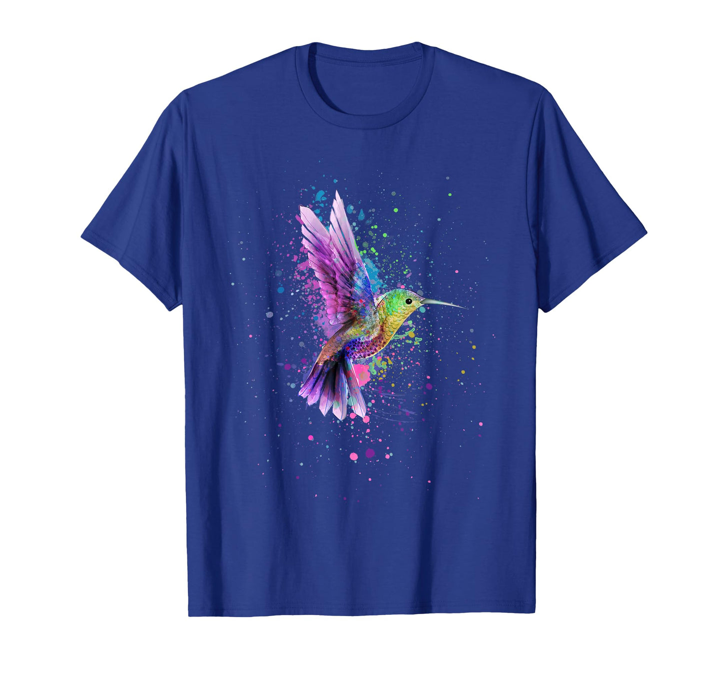 Hummingbird Watercolor Art Design T-Shirt