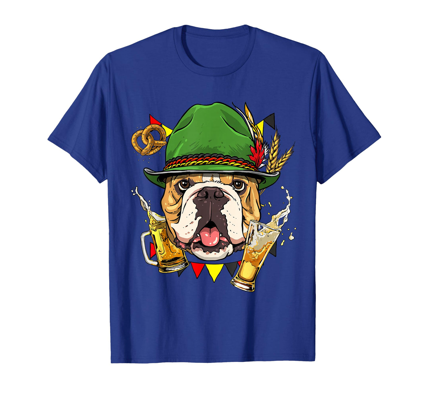 American Bulldog Germany Oktoberfest Party Beer Fest Dog T-Shirt