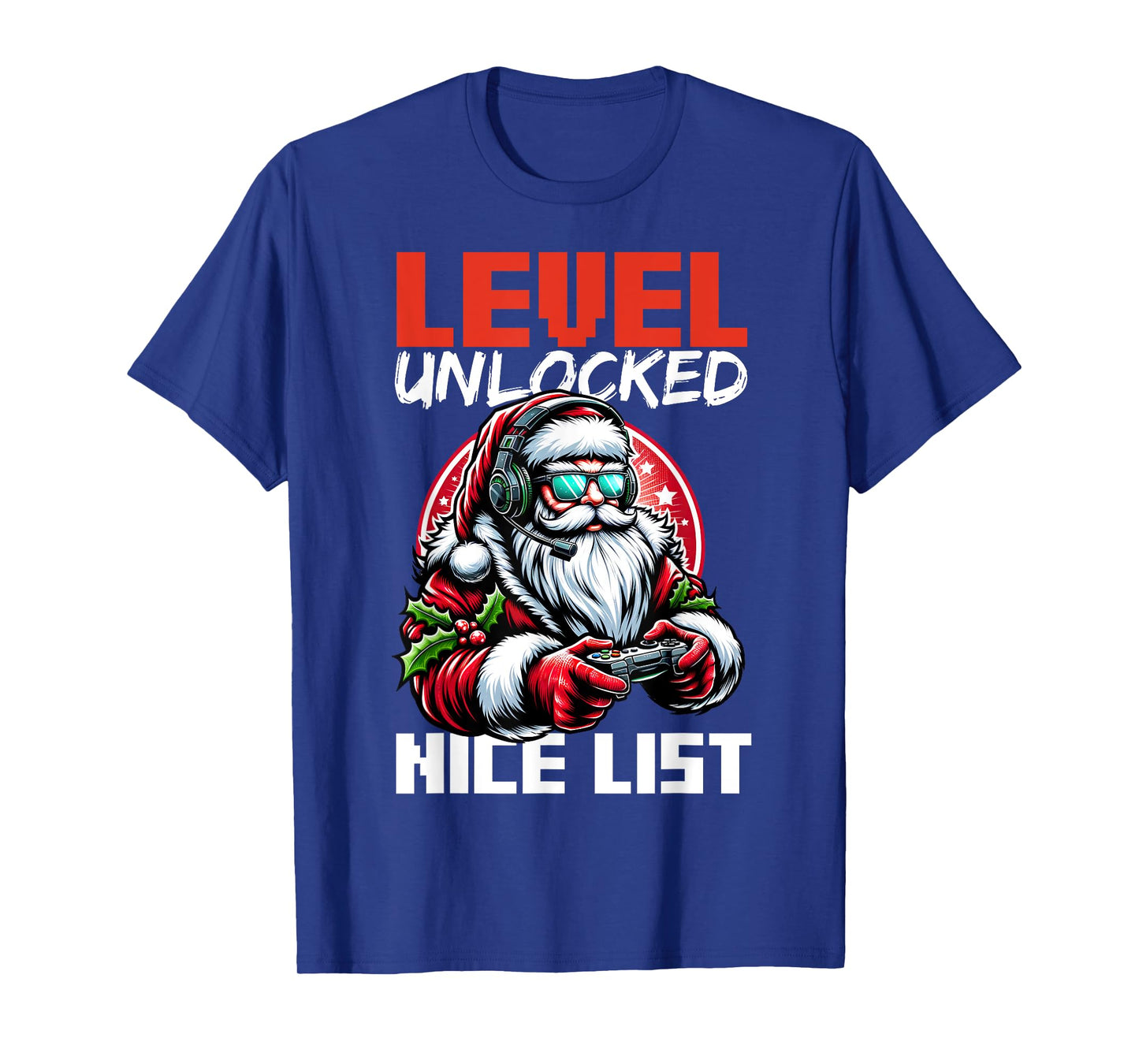 Christmas Gamer Boys Nice List Video Game Santa Xmas T-Shirt