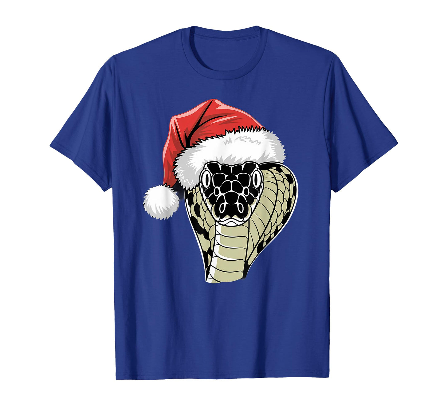 Joyful Snake Santa on Snake Christmas T-Shirt