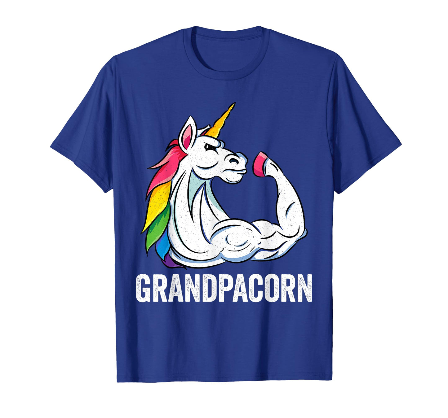 Cute Unicorn Grandpa Girl Birthday Party Apparel GrandpaCorn T-Shirt