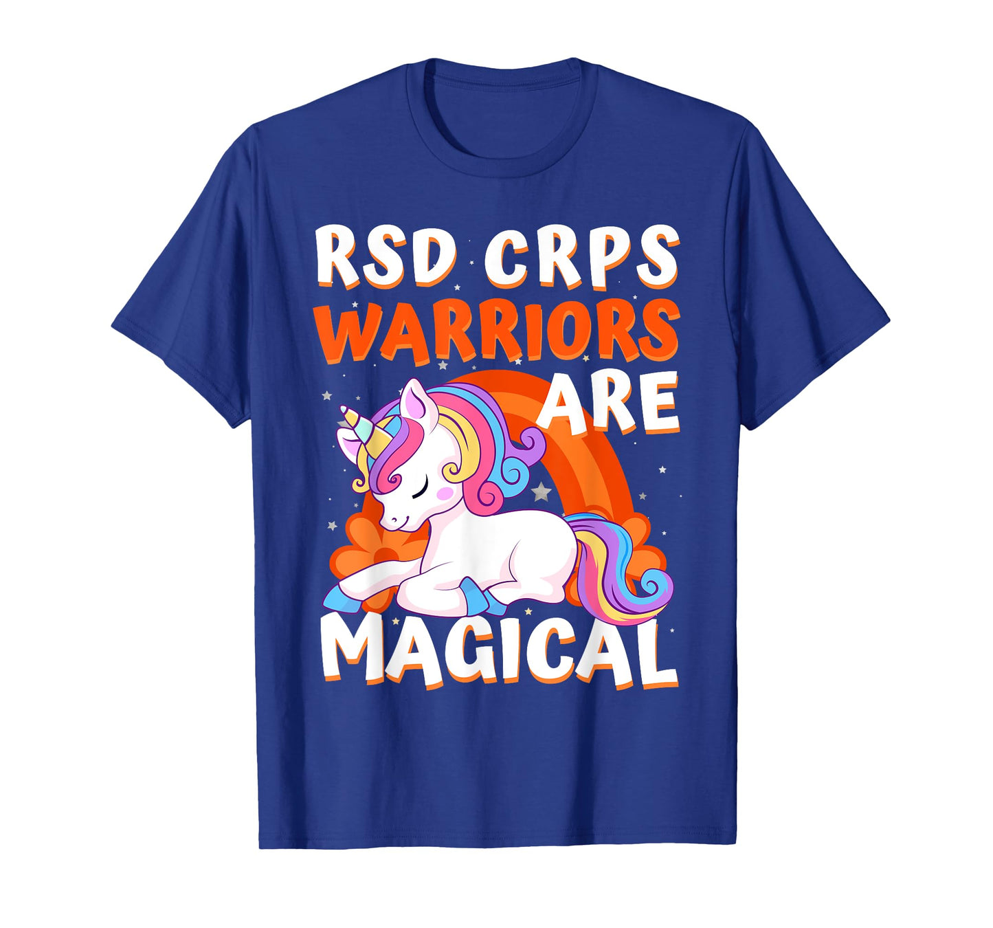 Warriors Are Magical RSD CRPS Awareness Ribbon Unicorn T-Shirt