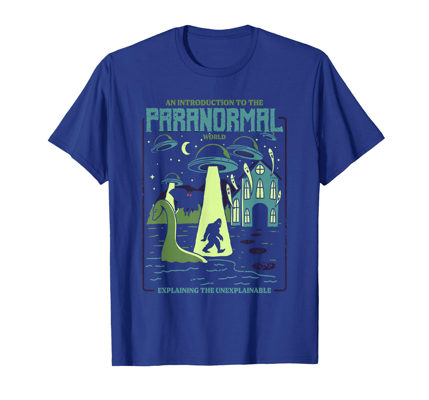 Cryptids Shirt UFO Alien Bigfoot Mothman Loch Ness Monster T-Shirt