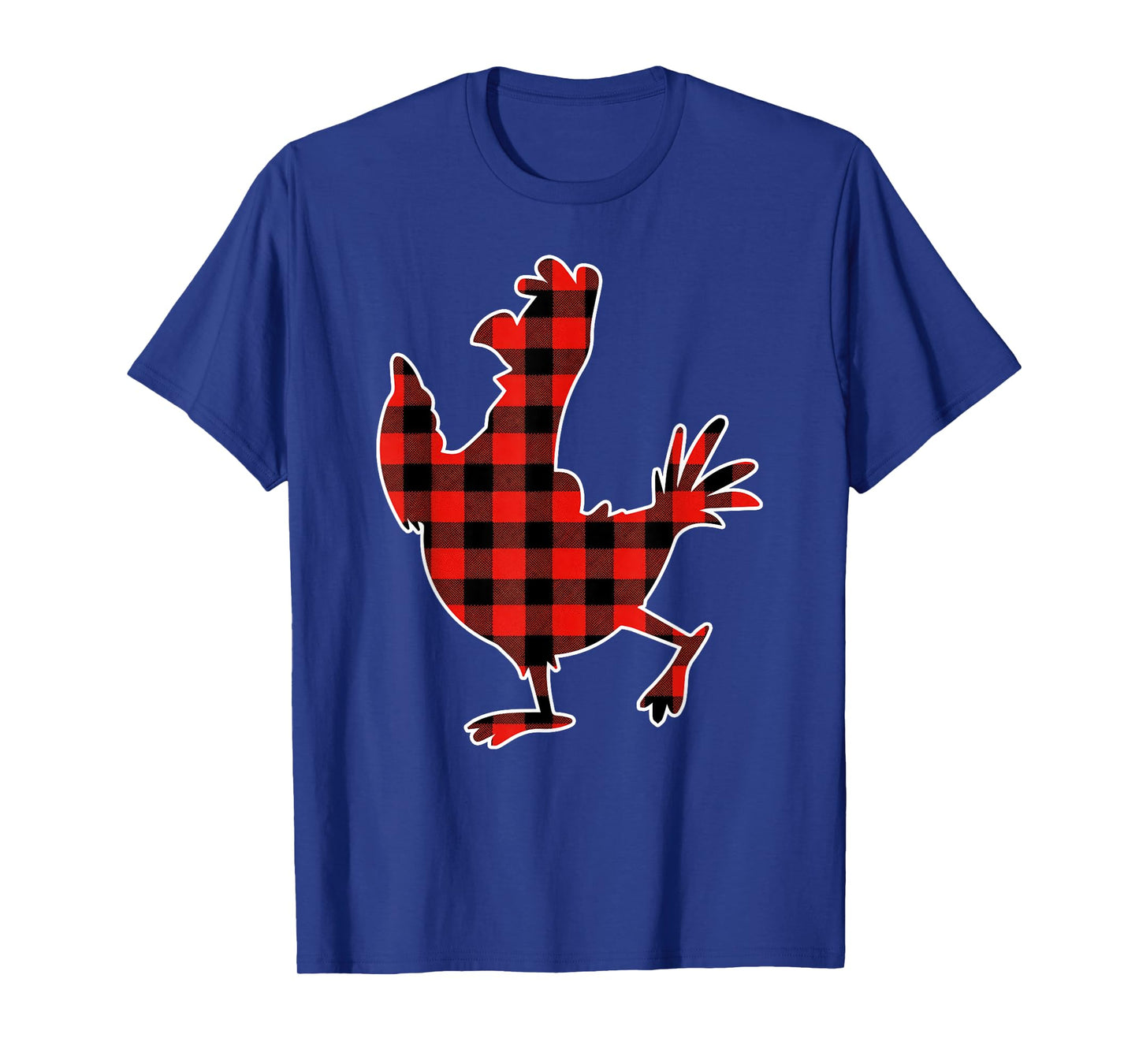 Red Buffalo Plaid Pajama Chicken Merry Christmas T-Shirt