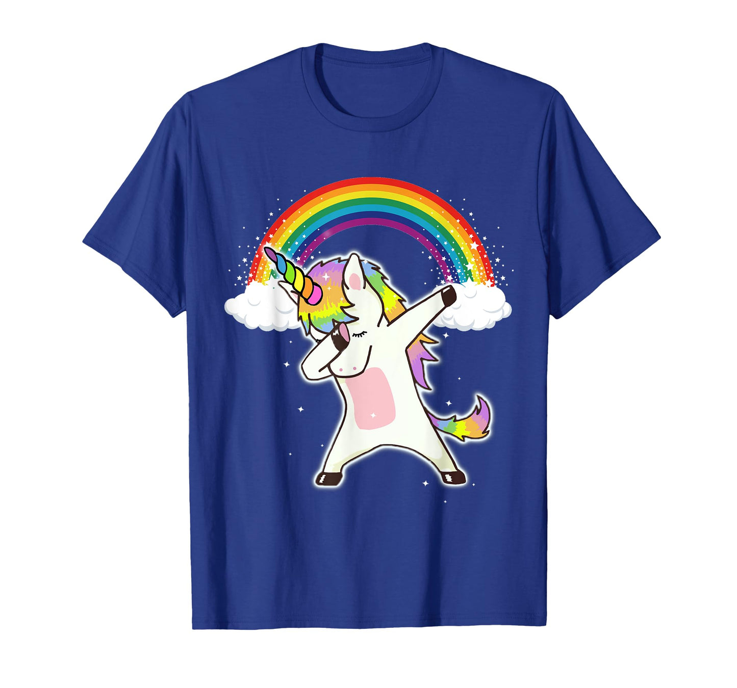 Dabbing Unicorn Shirt Cute Unicorn Dab Dance With Rainbow T-Shirt