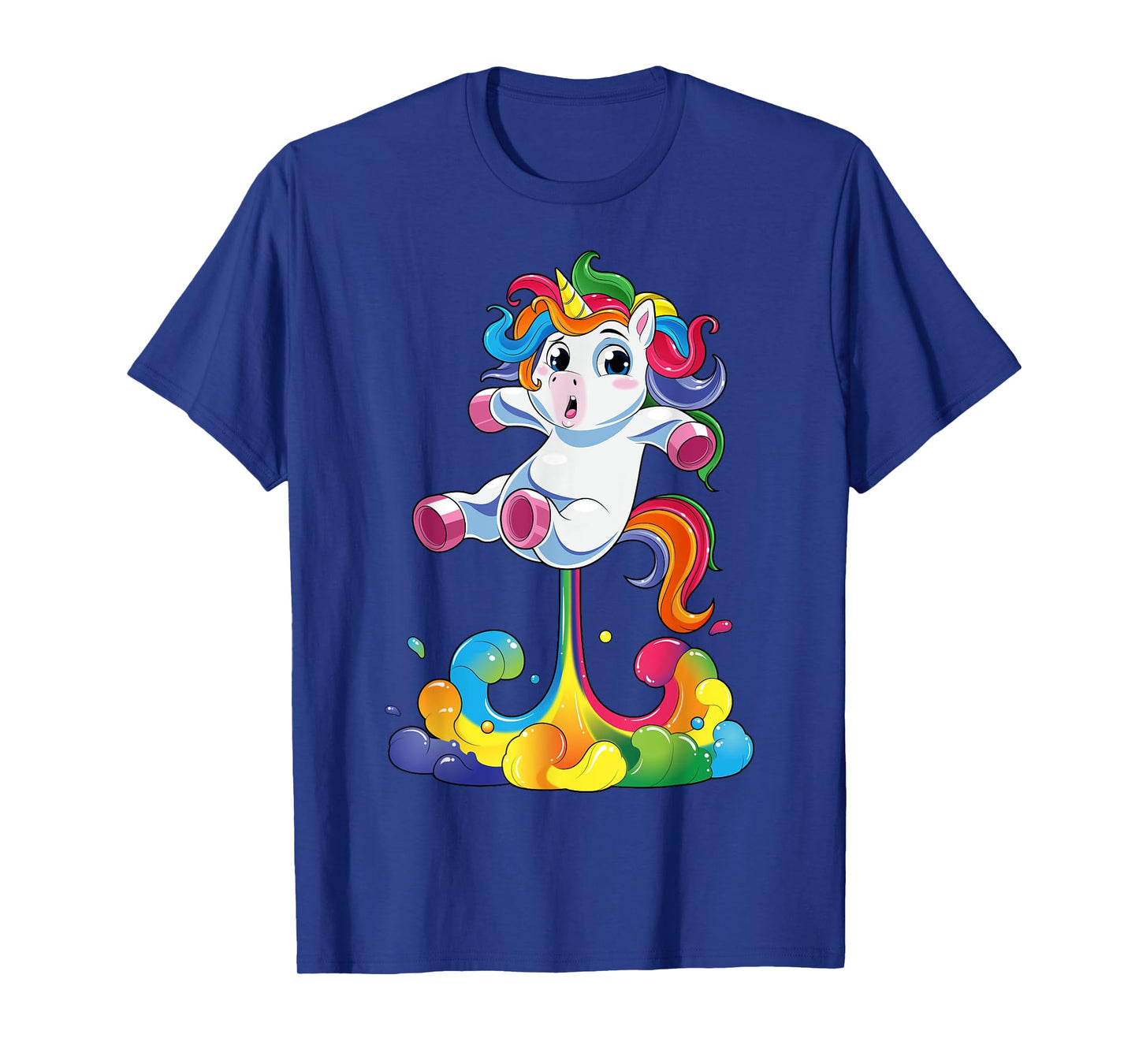 Unicorn Shirt Funny Magical Fart Unicorn Farting Rainbow T-Shirt