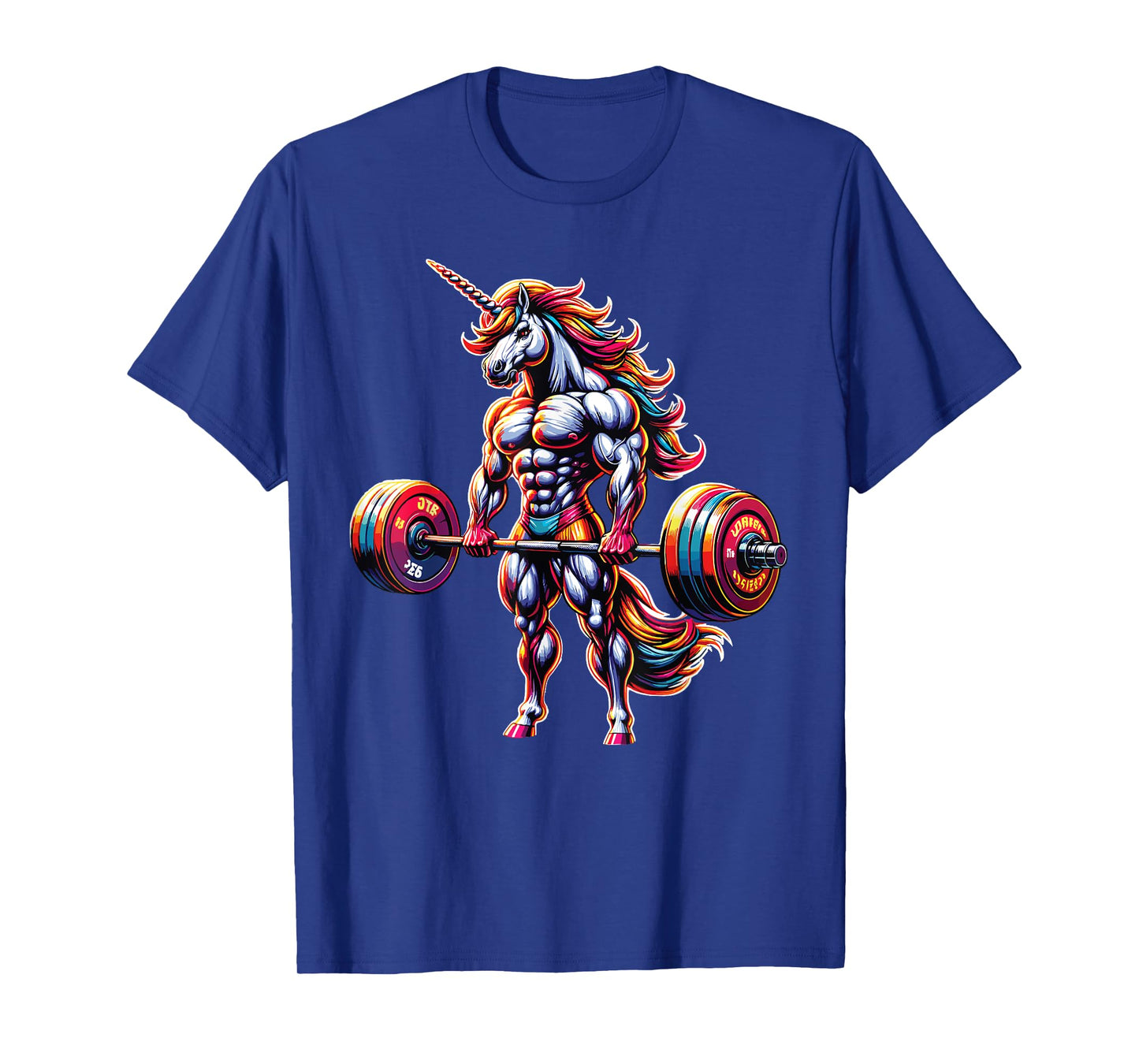 Unicorn Lifting Weights Fitness Lover Barbell Weightlifting T-Shirt