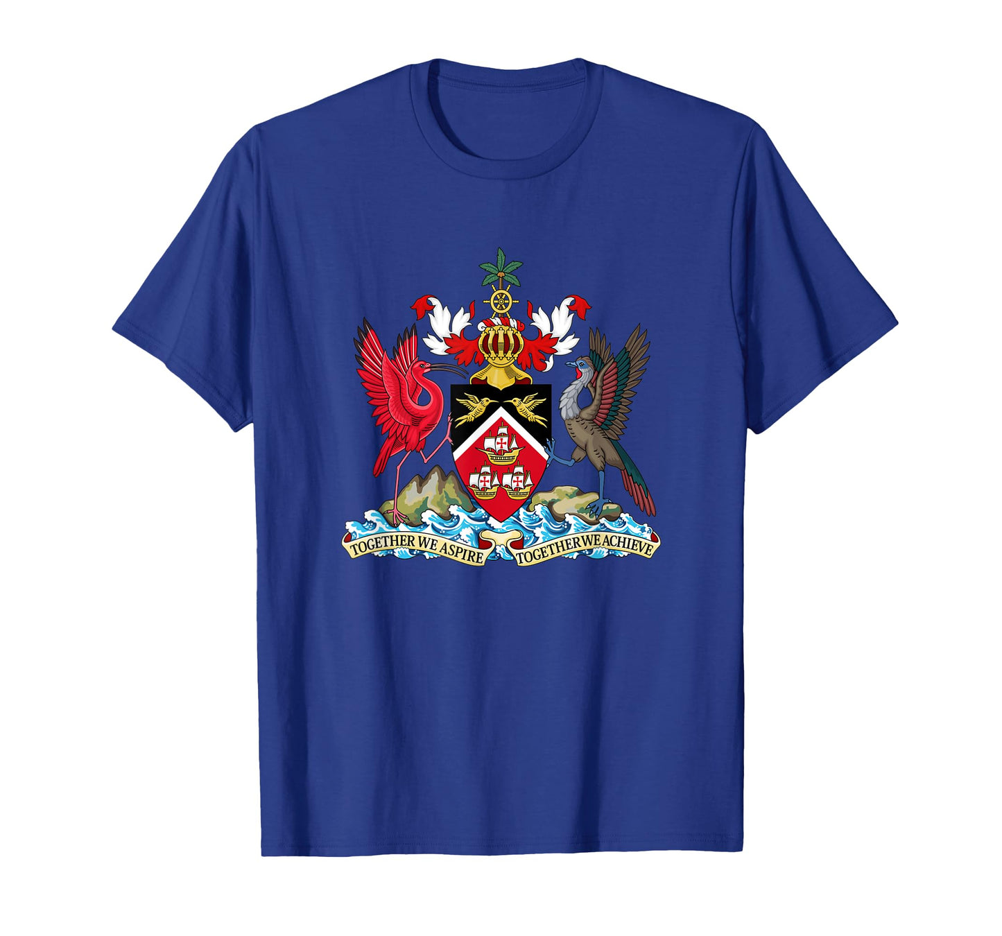 Trinidad & Tobago Coat Of Arms Emblem Symbol Birds T-Shirt T-Shirt
