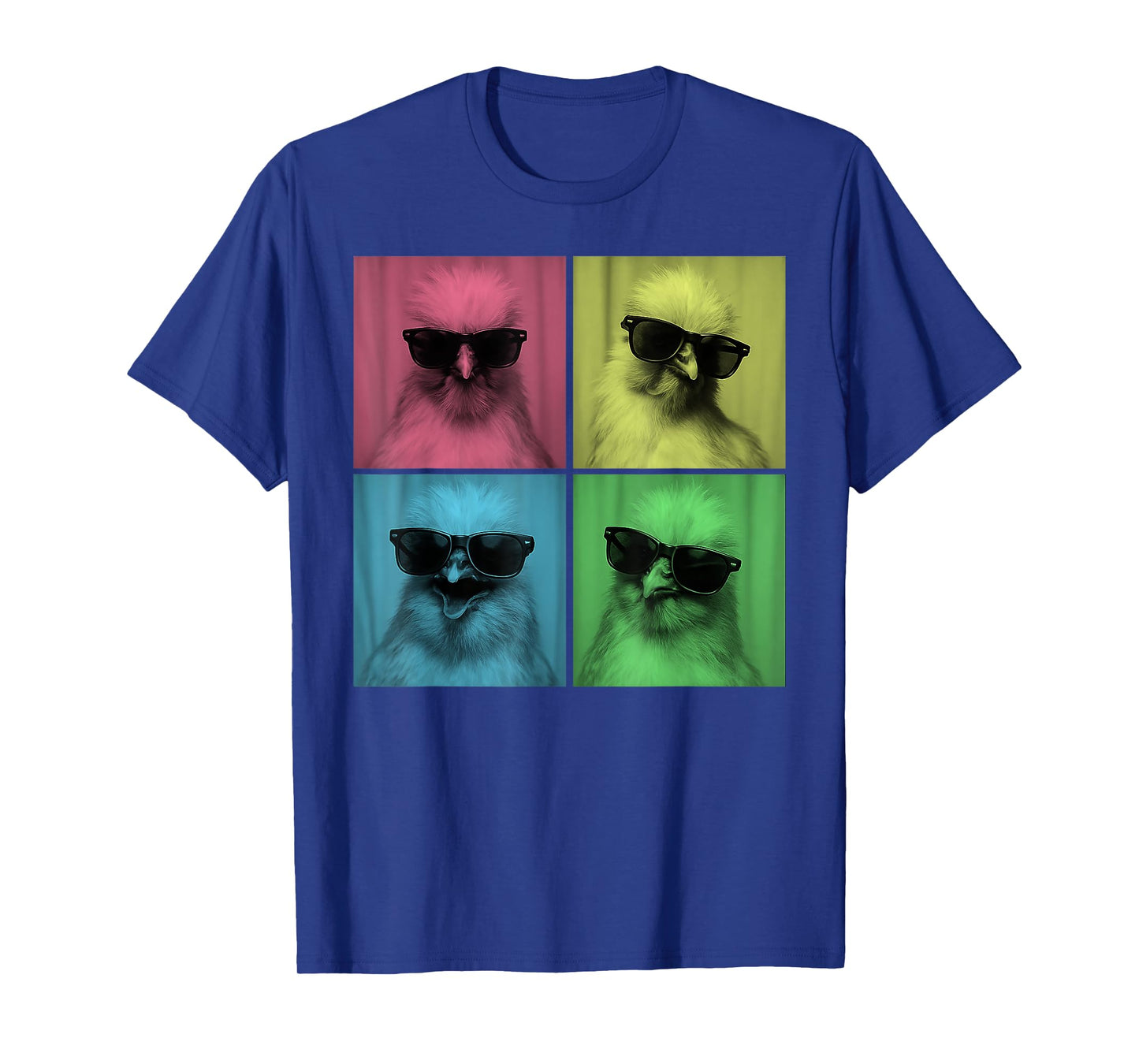 Silkie Chicken Funny Pop Art Farm Animal Lover Photo Booth T-Shirt