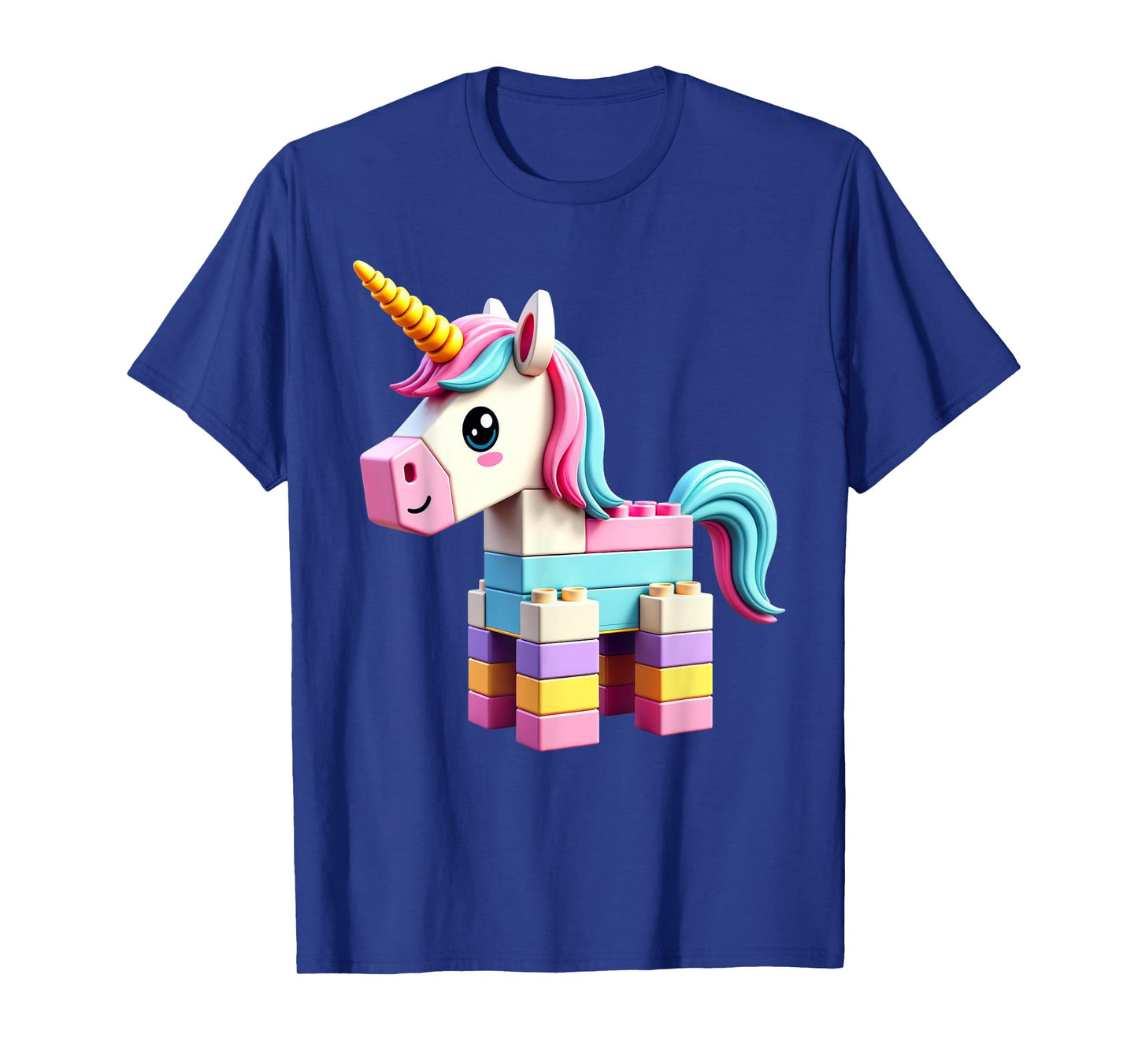 Master Builder Bricks Blocks Play Toys Unicorn T-Shirt
