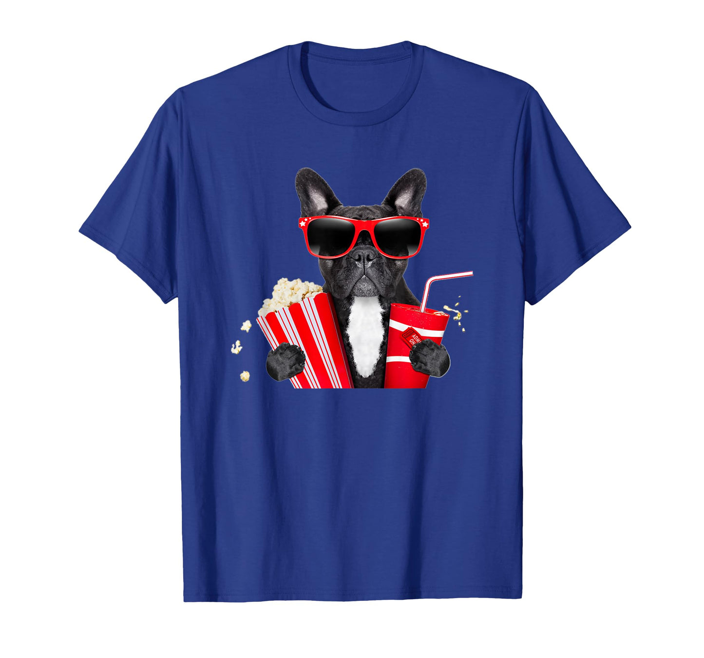 French Bulldog Sunglasses Movie Cinema Tshirt Dog Lover Gift T-Shirt