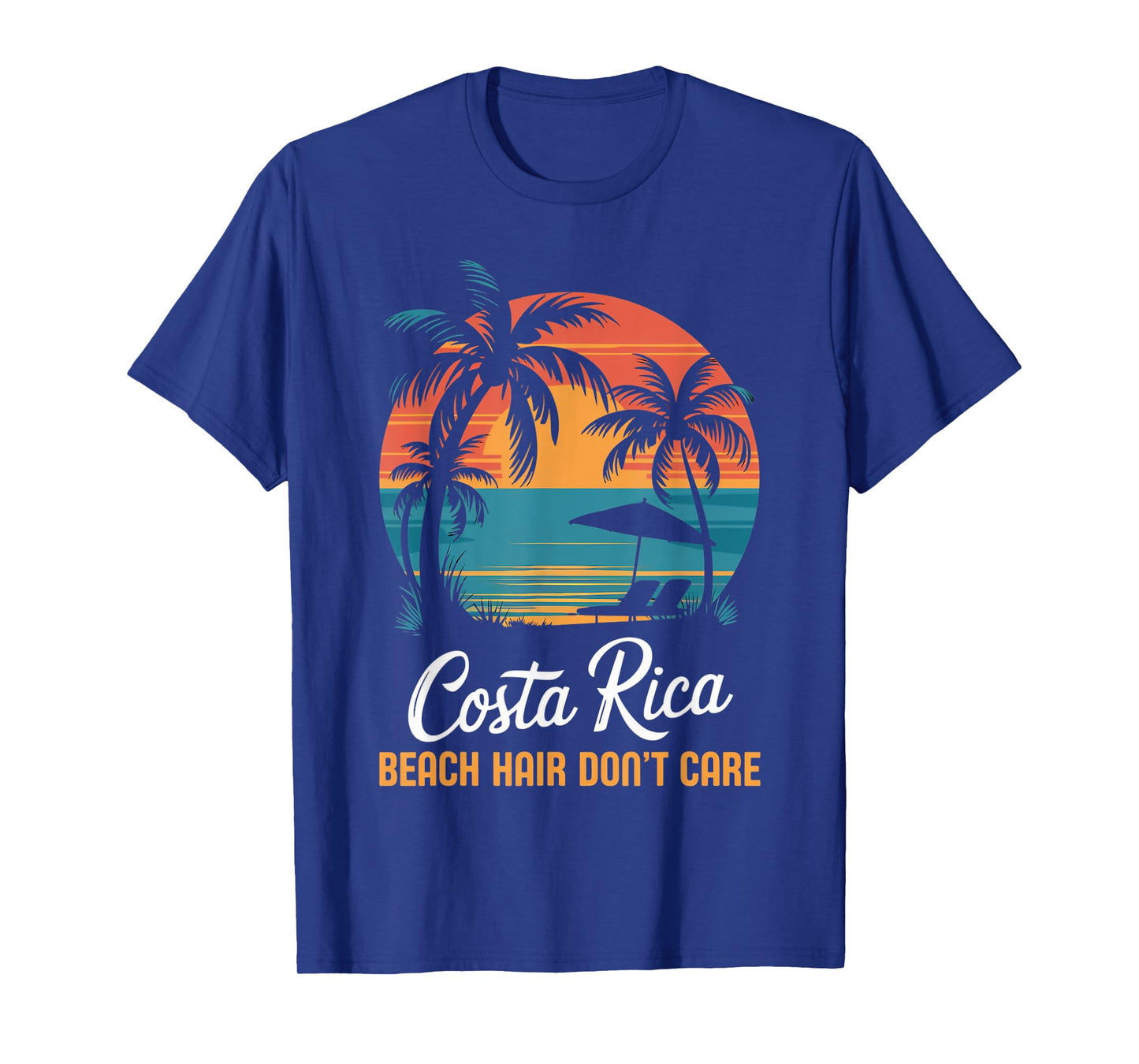 Beach Hair Don't Care Vacation Tropical Pura Vida Costa Rica T-Shirt