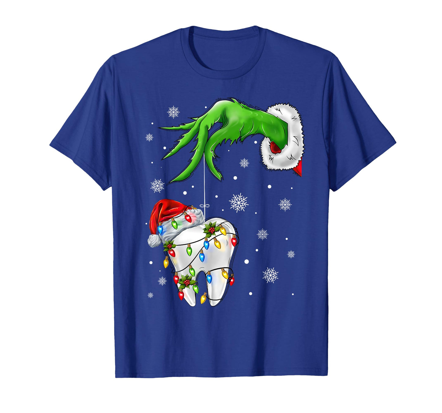 Tooth Dentist Dental Assistant Teeth Xmas Christmas Pajamas T-Shirt