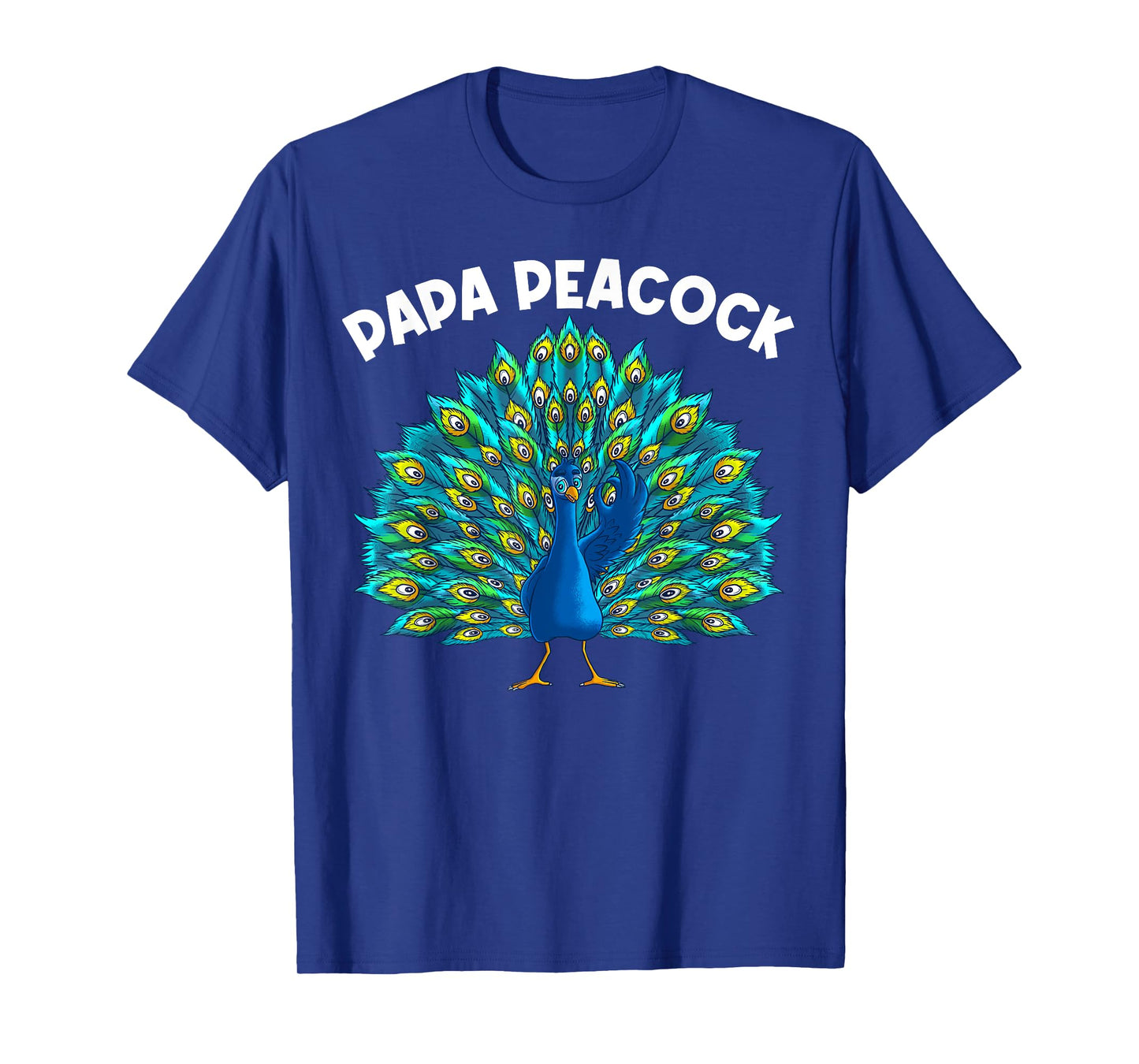 Funny Peacock Gift For Dad Men Peafowl Lover Bird Feather T-Shirt