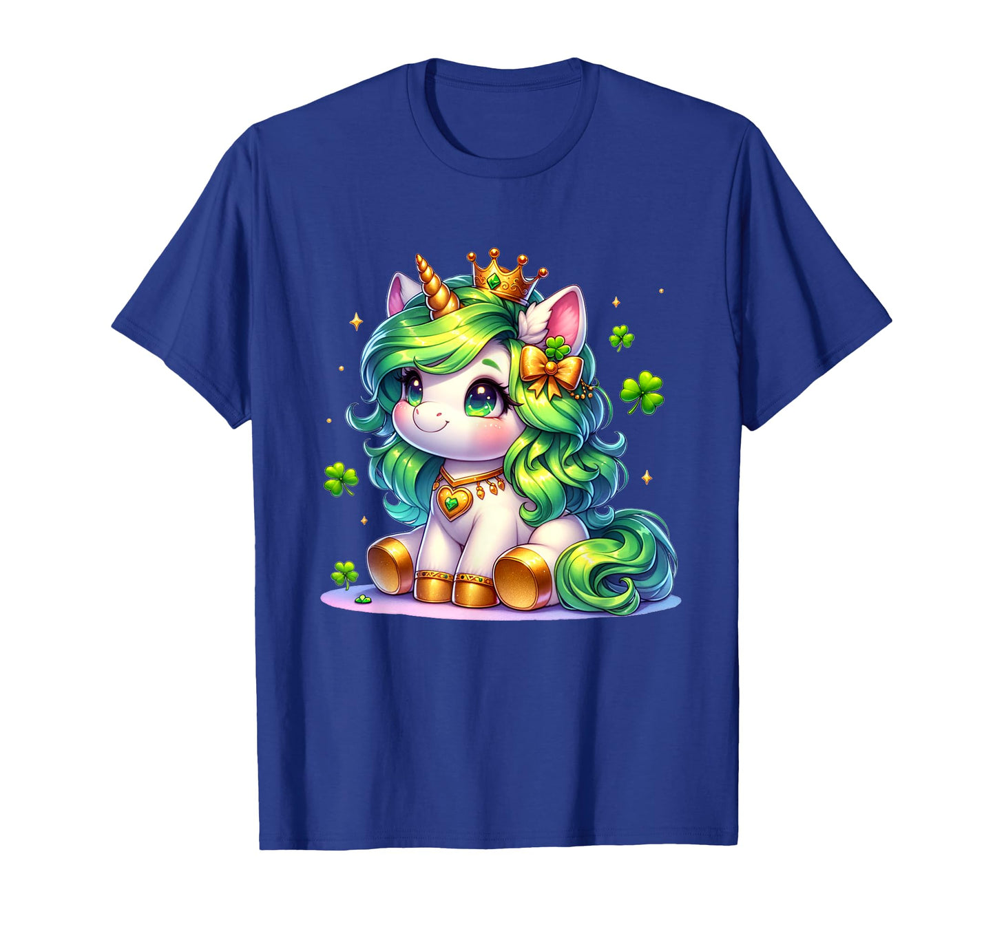 Unicorn St Patricks Day Girls Kids Shamrock Cute Unicorn T-Shirt