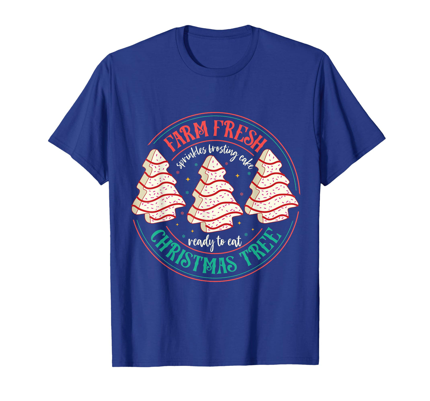 Farm Fresh Christmas Tree Cakes Unisex-Kids Black Christmas Tree Holiday T-Shirt