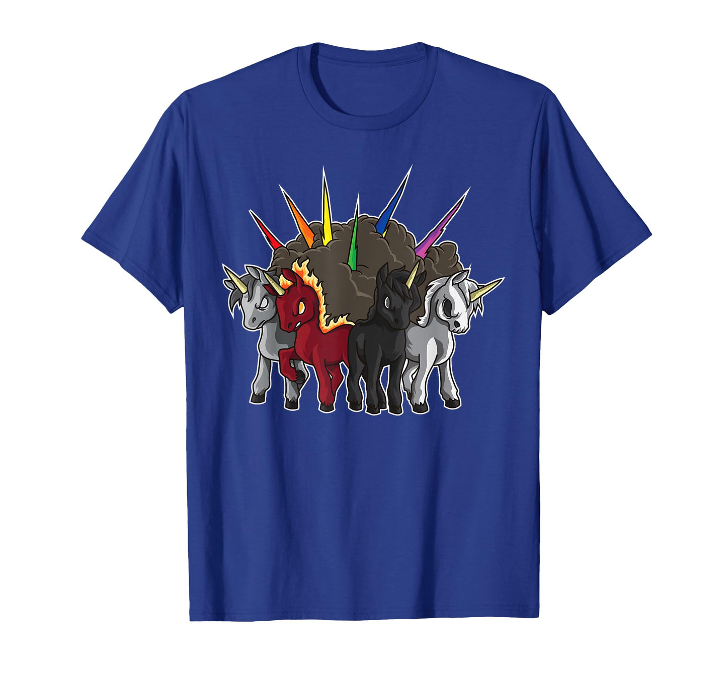 The Four Unicorns Of The Apocalypse - Horsemen Parody T-Shirt