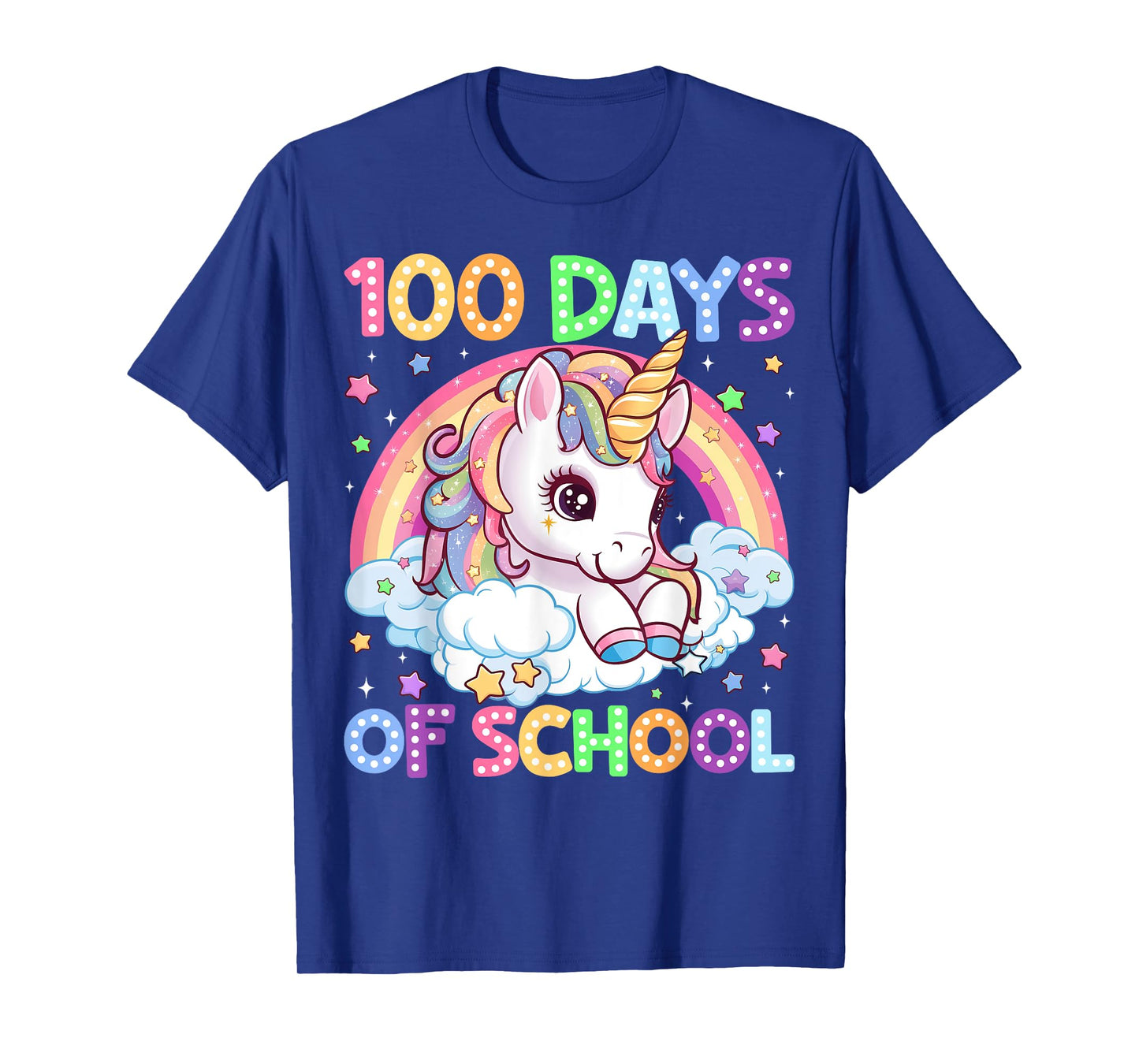 100 Days Of School Unicorn 100th Day Of School Teacher Kids T-Shirt
