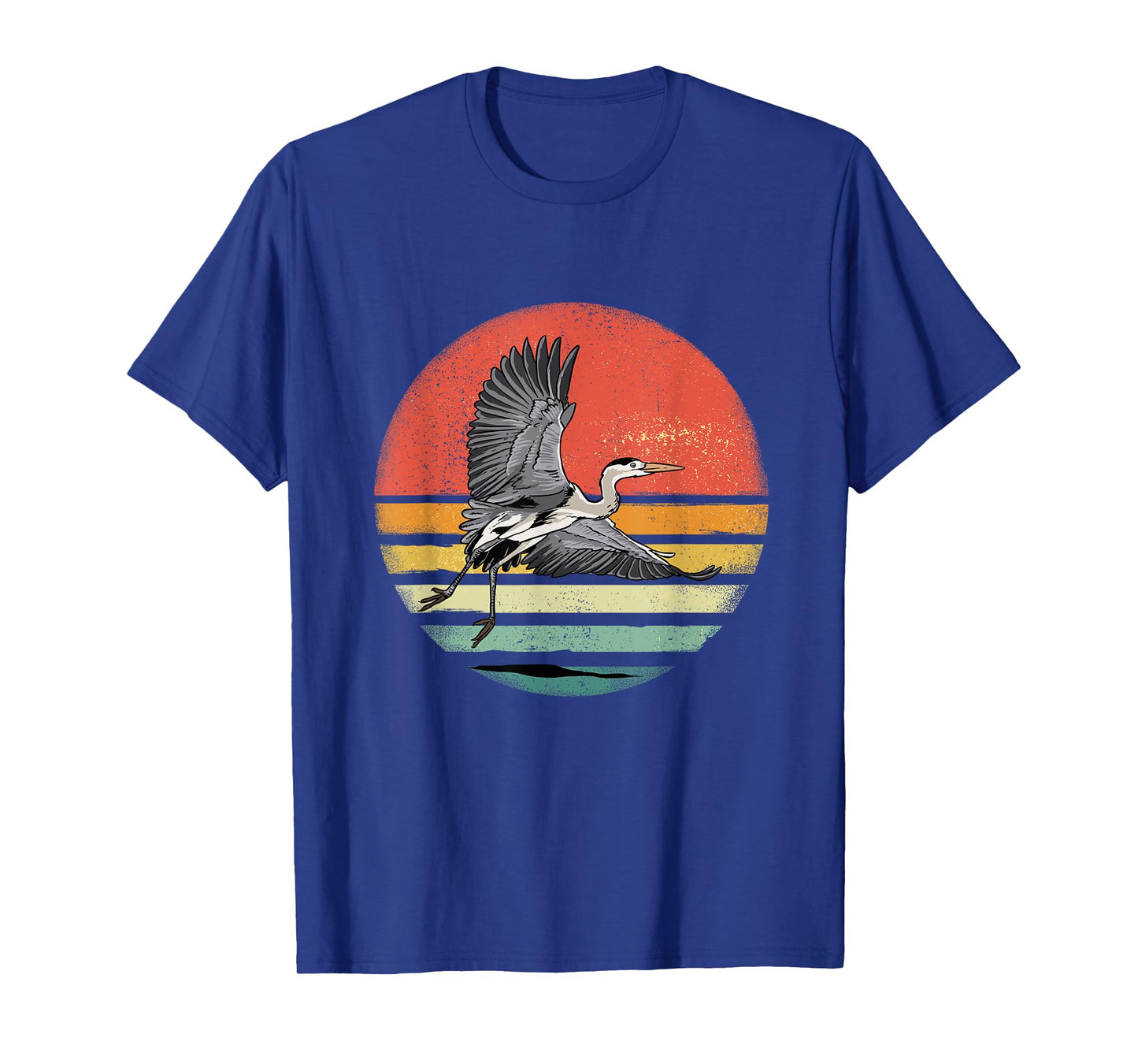 Retro Vintage Heron Lover Nature Heron Bird Watcher T-Shirt