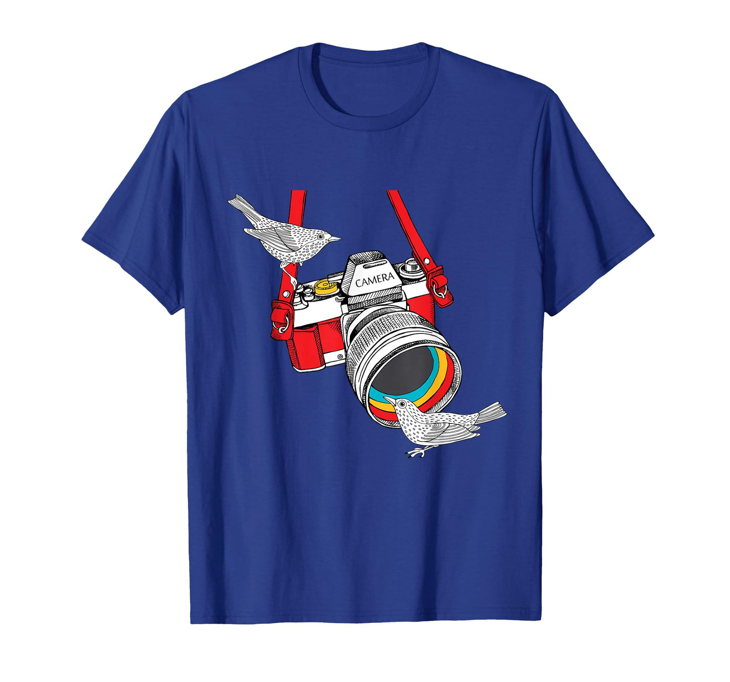 Birdology a Bird on a Vintage Camera for Bird Photographer T-Shirt