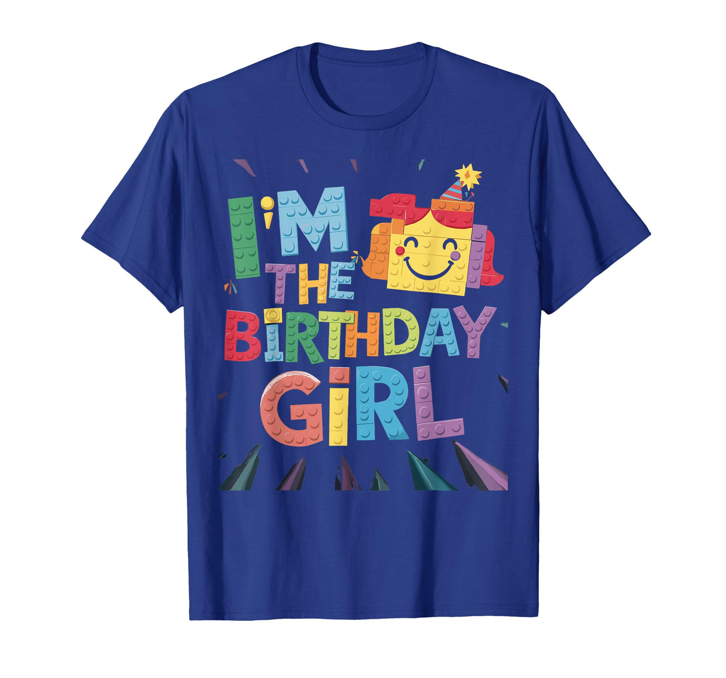 Im The Birthday Girl Building Brick Family Matching T-Shirt