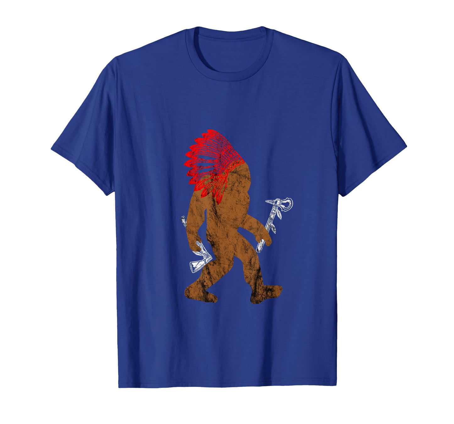 Indian Bigfoot Chief Sasquatch Western Carnival Costume T-Shirt