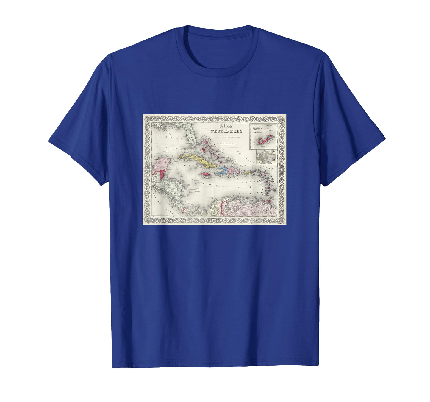 Caribbean Islands Map T Shirt T-Shirt