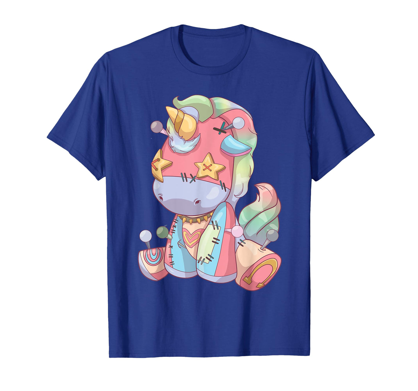 Pastel Goth Anime Kawaii Unicorn, Creepy Cute Voodoo Doll T-Shirt
