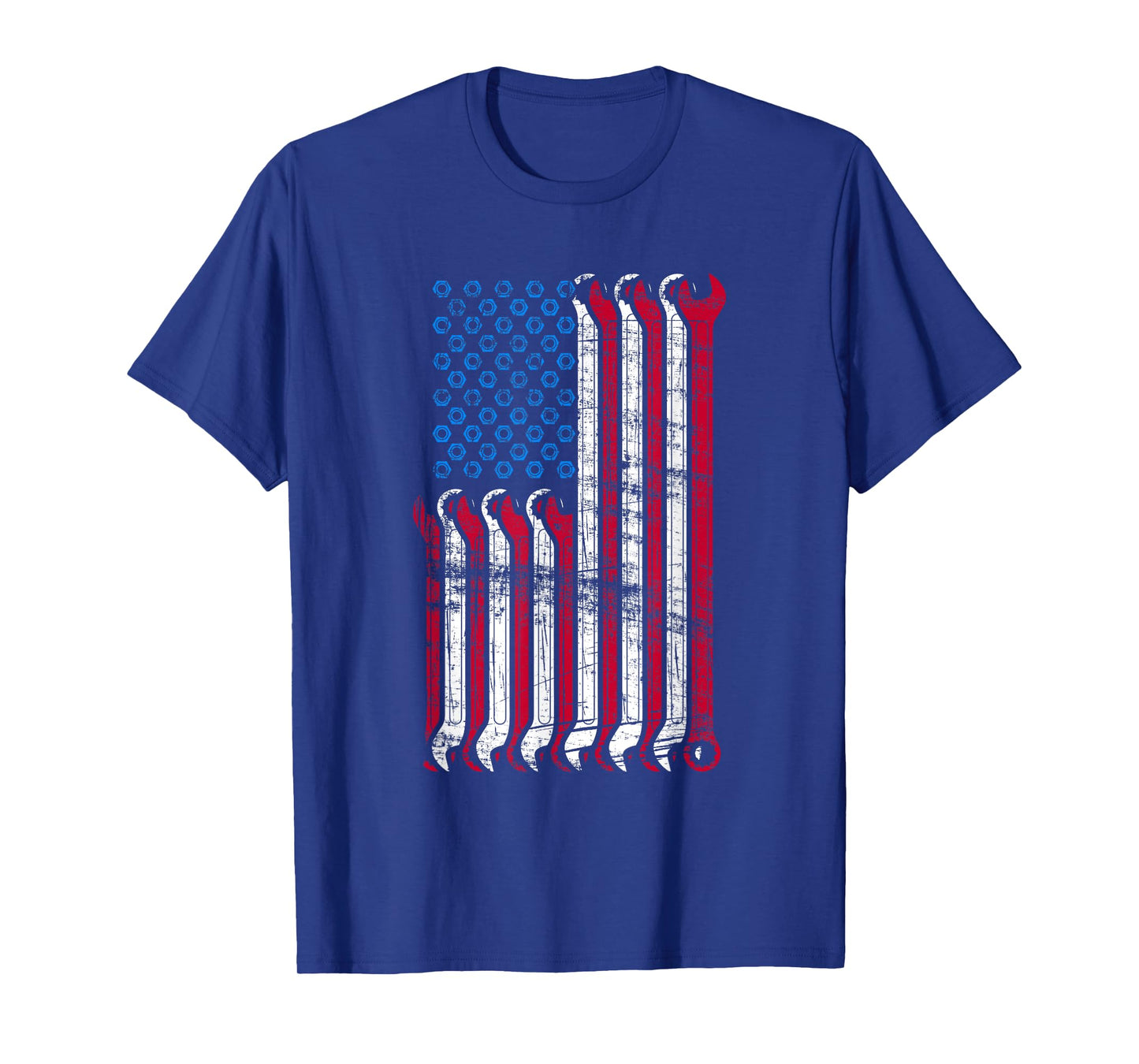 American Flag Mechanic Combination Wrenches T-Shirt Gift T-Shirt for Women Girls Kids Men