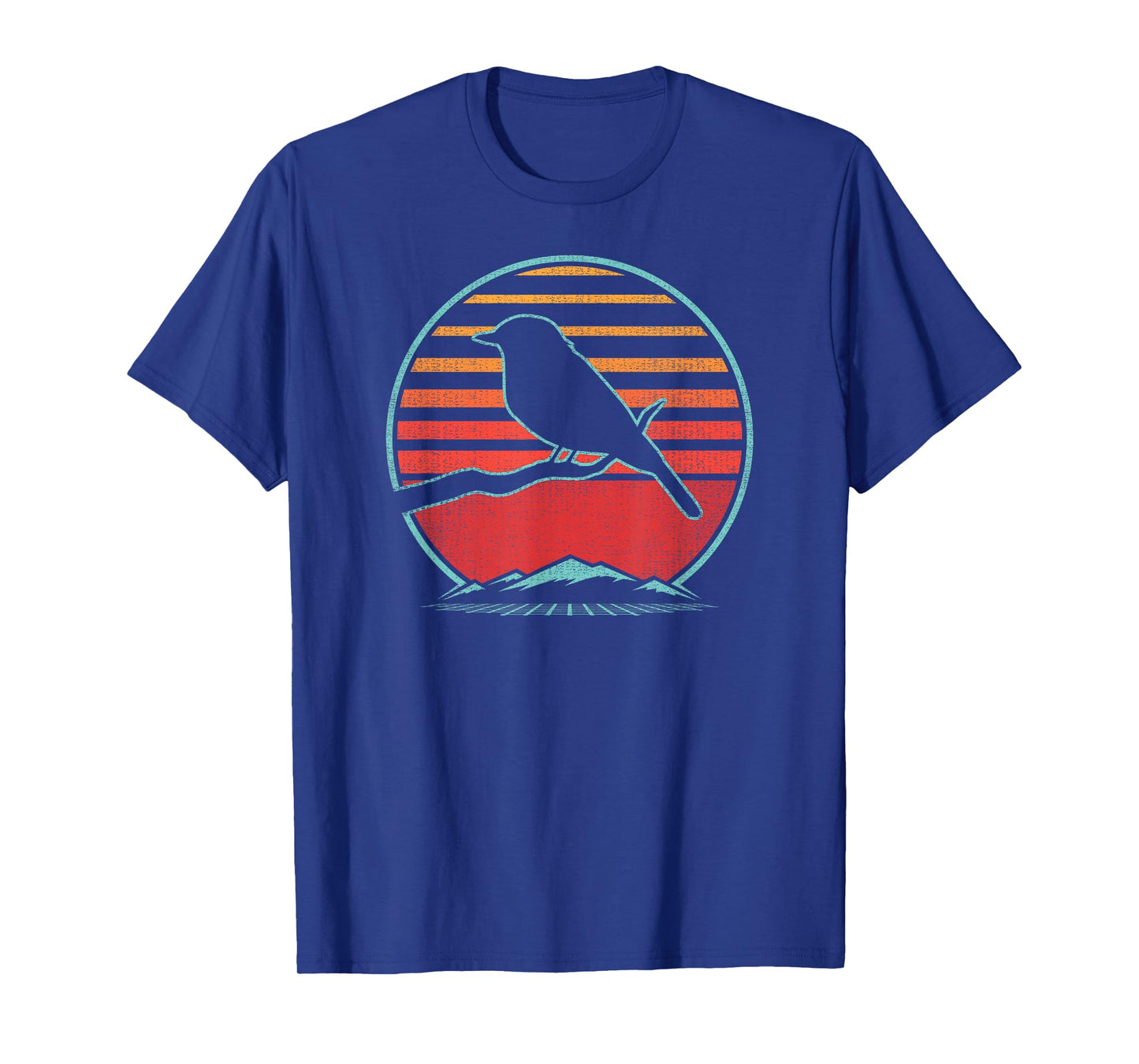 Bluebird Retro Vintage 80s Style Birding Gift T-Shirt