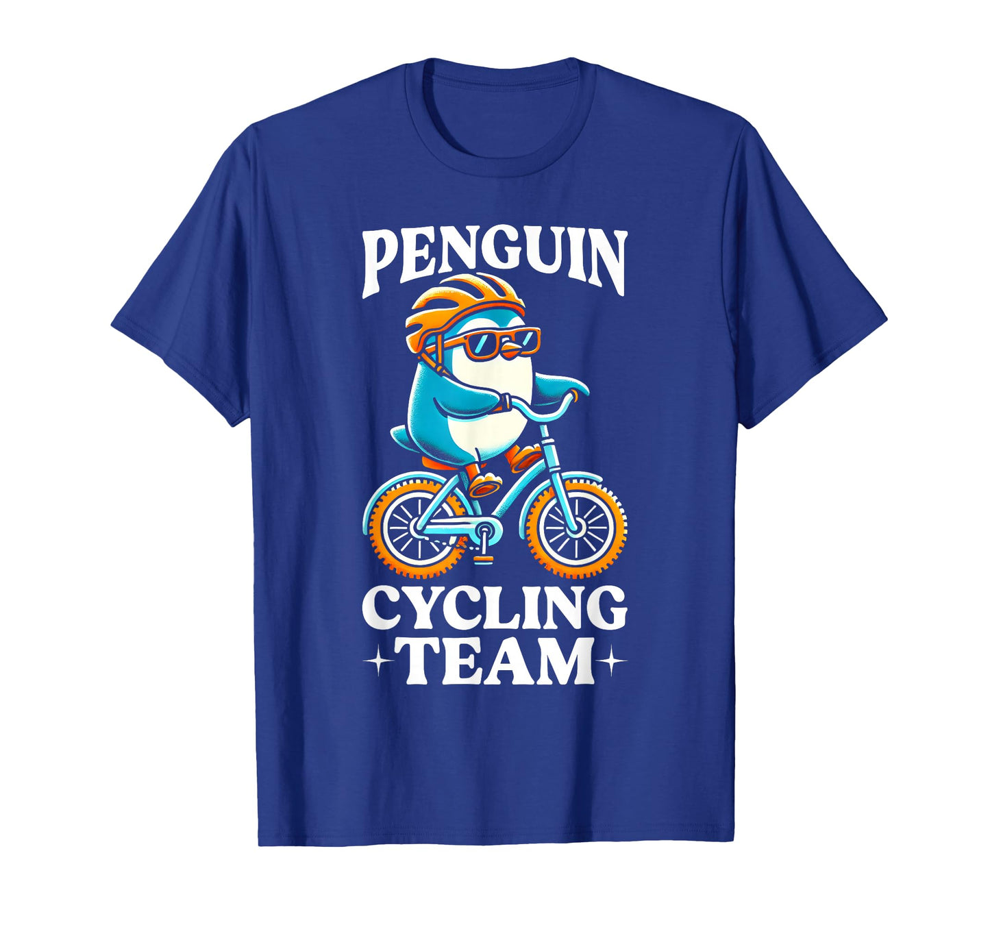 Penguin Cycling Team Riding Bicycle T-Shirt