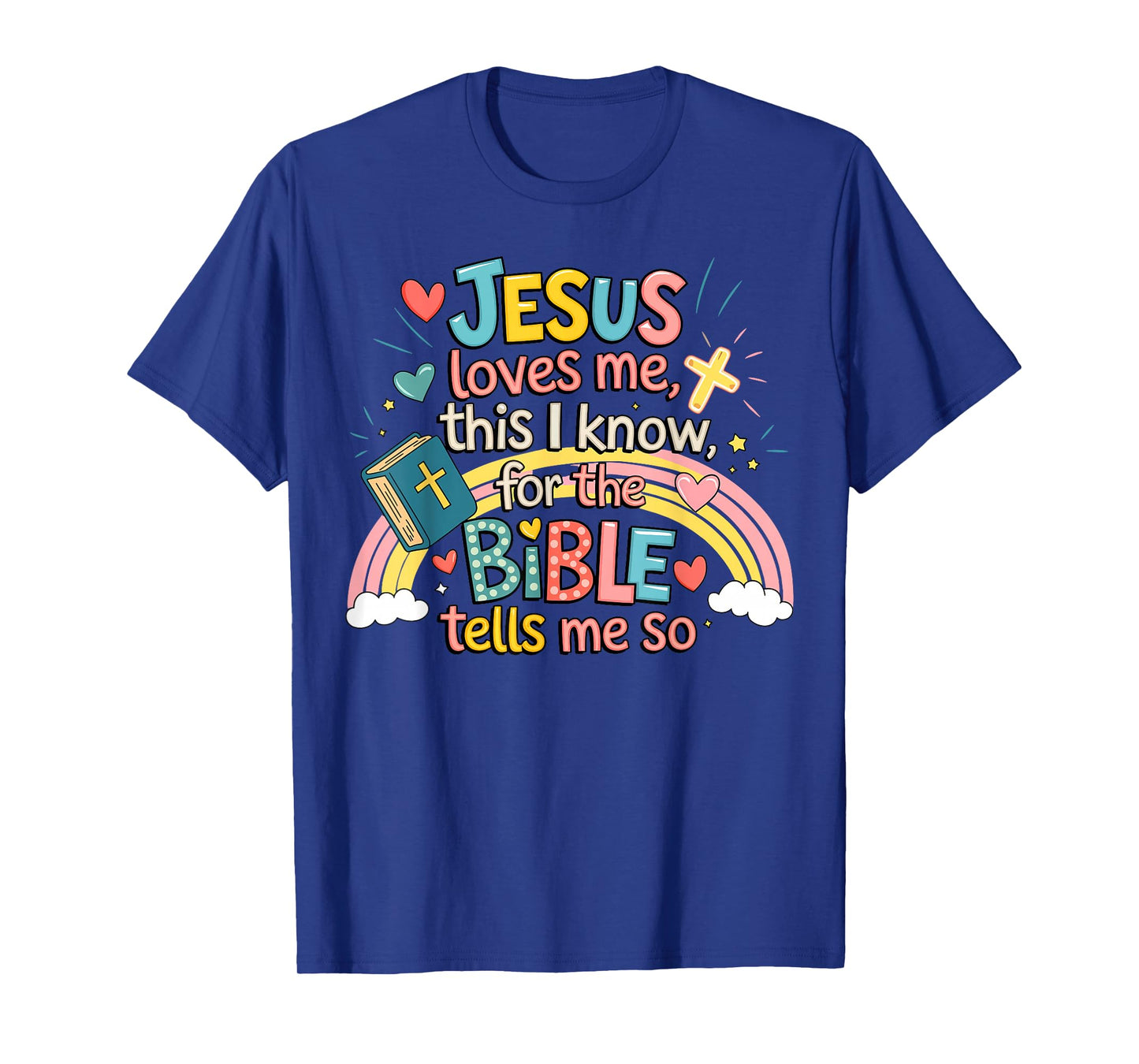 Jesus Loves Me This I Know Boys Kids Toddler Jesus Christian T-Shirt