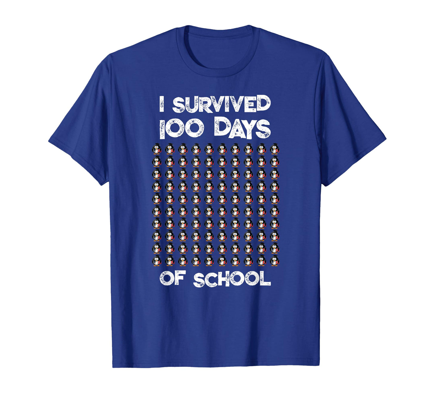 First 100 Days Of School 100 Penguins design T-Shirt
