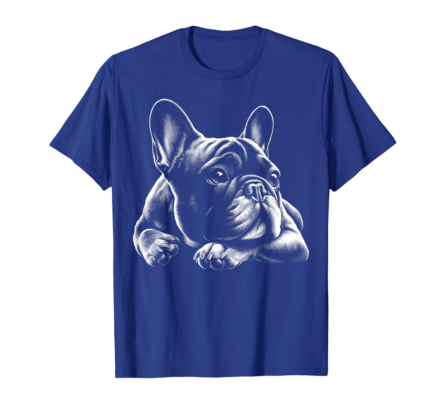 Sweet Dreamy French Bulldog in Lying Pose T-Shirt for Men Women Kids