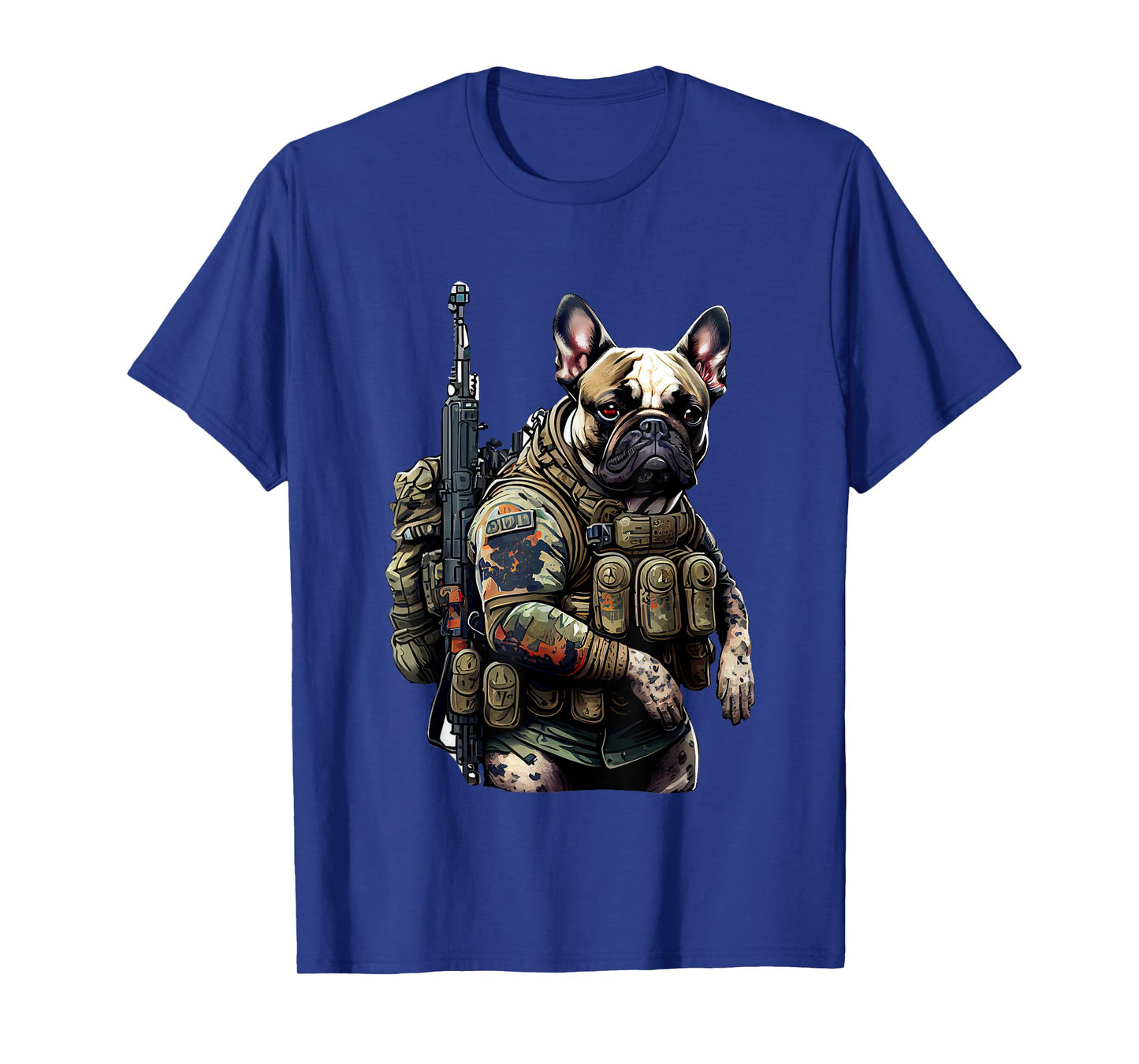 French Bulldog Tactical Military Warrior T-Shirt