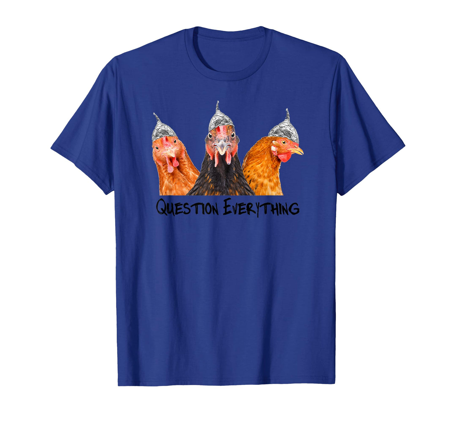 Tin Foil Hat Social Club Chicken Funny Conspiracy Theorist T-Shirt