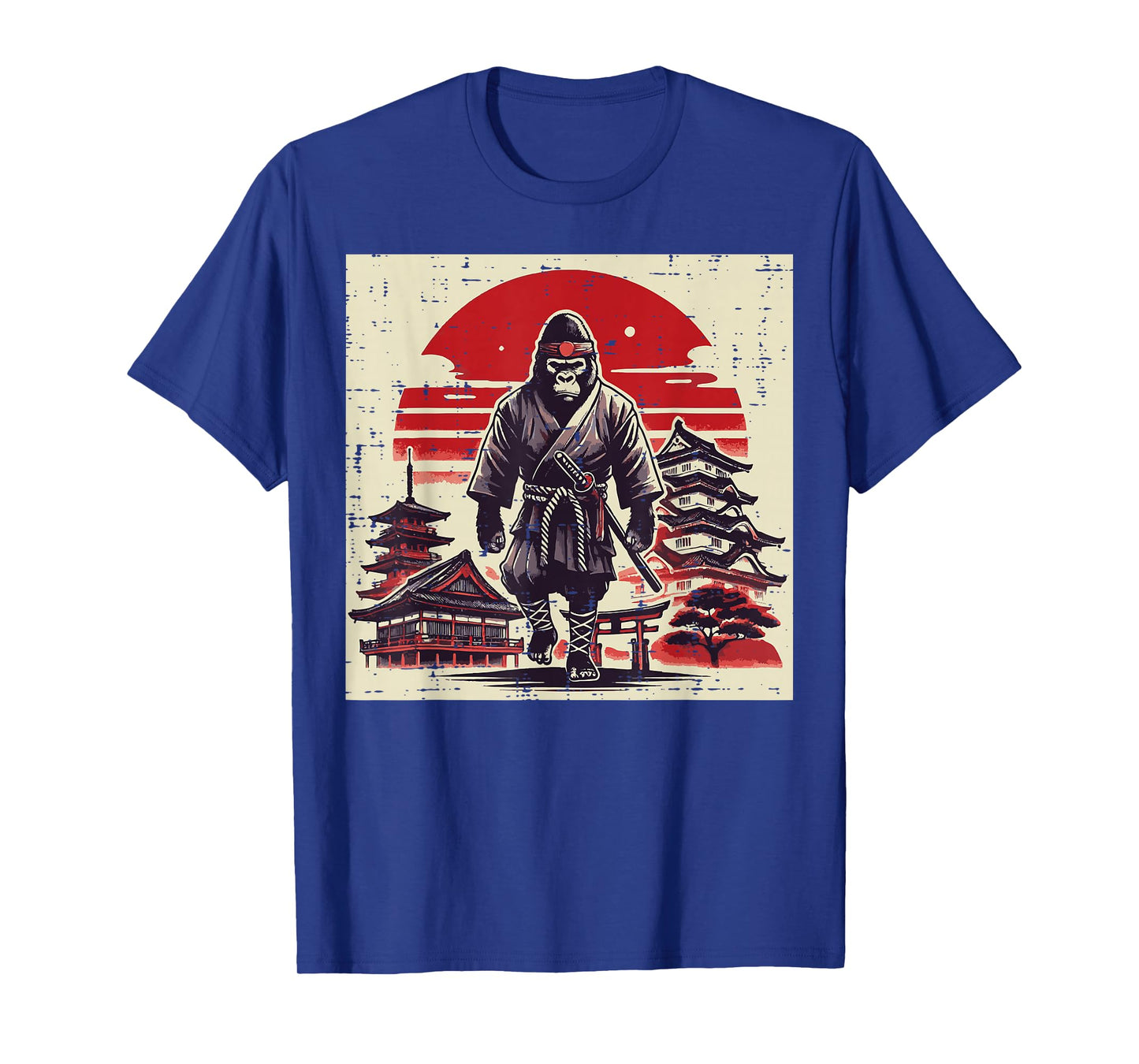 Bigfoot Samurai Kimono Japanese Sasquatch Men Women Kids T-Shirt