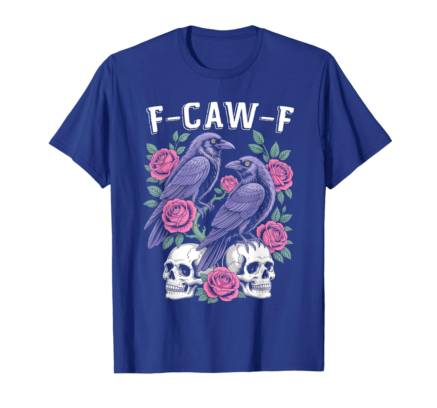 Black Crow, F-Caw-F Funny Black Bird moon Gothic Adult Humor T-Shirt