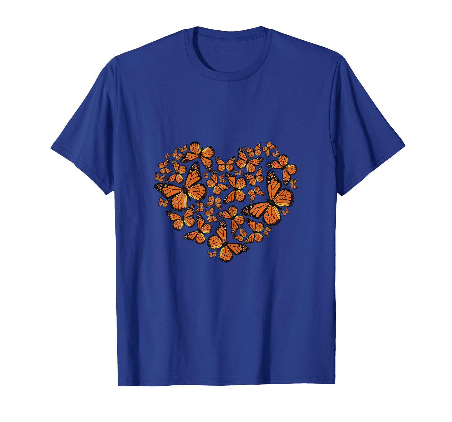 Monarch Butterfly Love Heart Tshirt Gift for Women and Girls T-Shirt