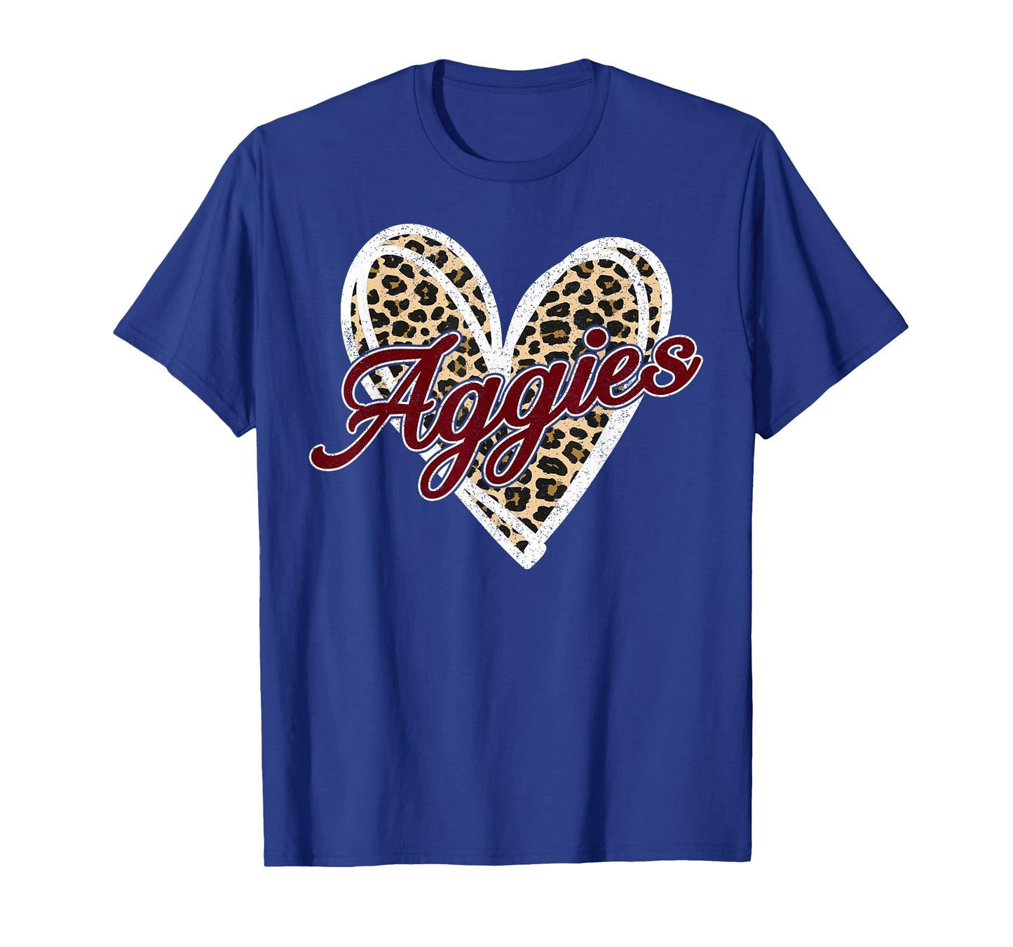 Retro Personalized Aggies-Heart Men Women Kid T-Shirt