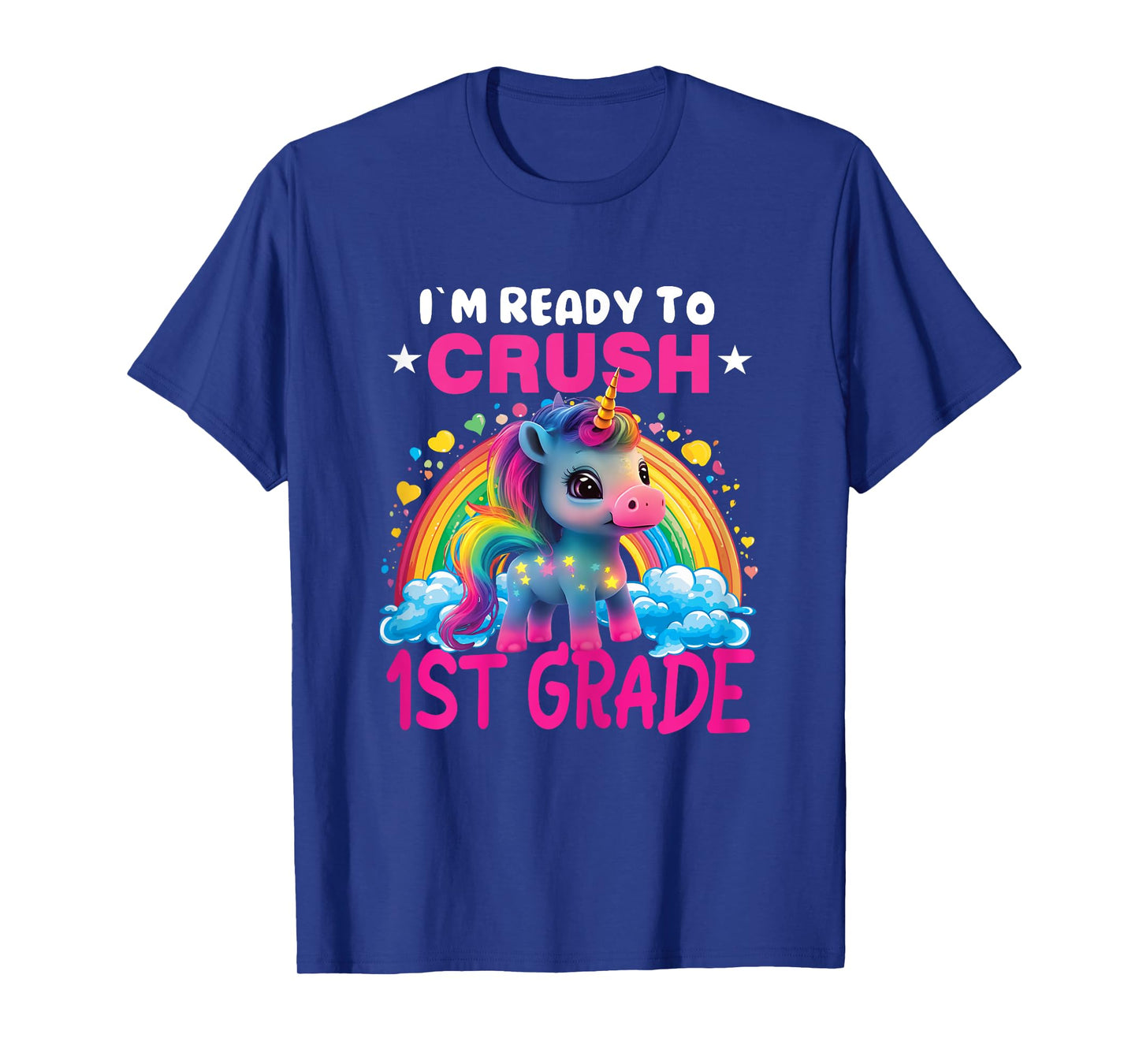 Crush 1st Grade Dabbing Unicorn Back to School Girls Gift T-Shirt